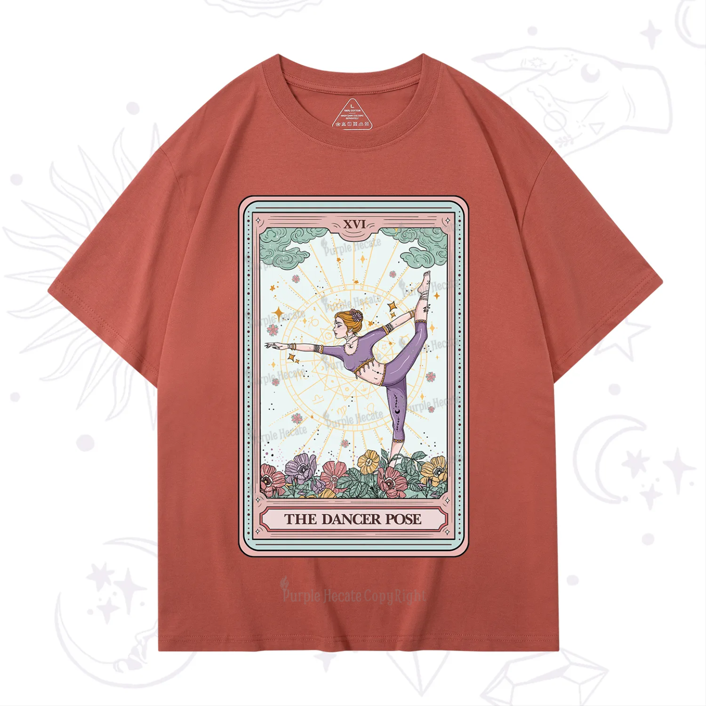 Purplehecate The Dancer Pose Tarot Card T-Shirt