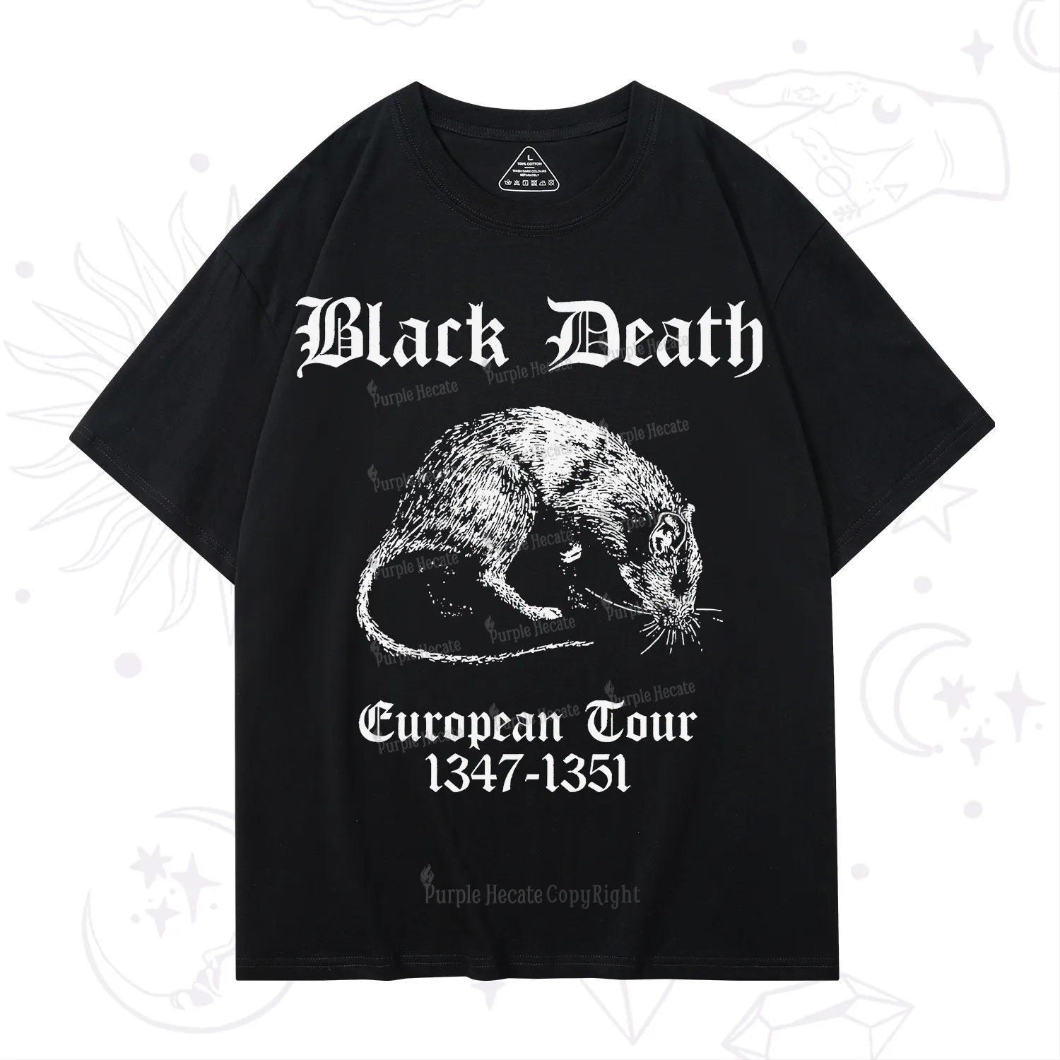Purplehecate Black Death European Tour T-Shirt