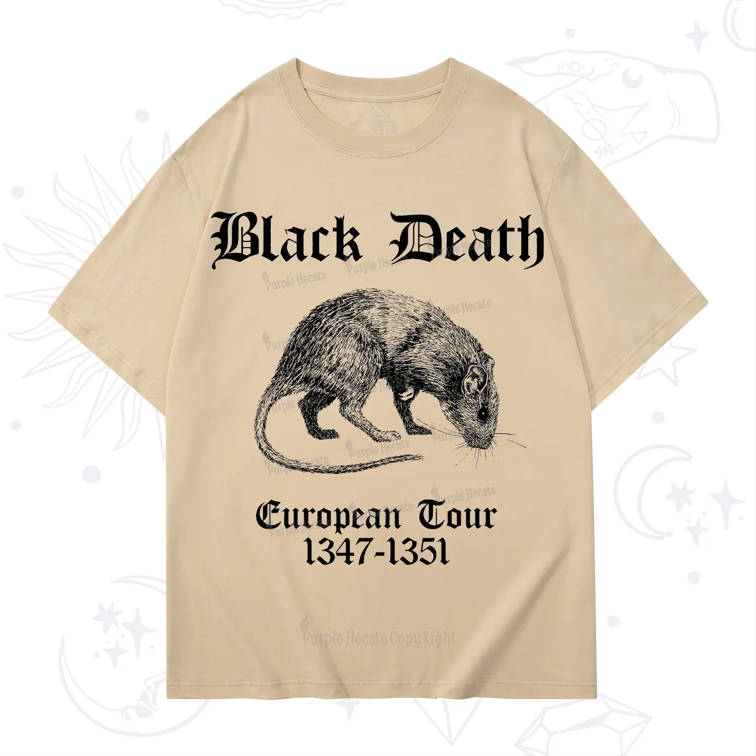 Purplehecate Black Death European Tour T-Shirt