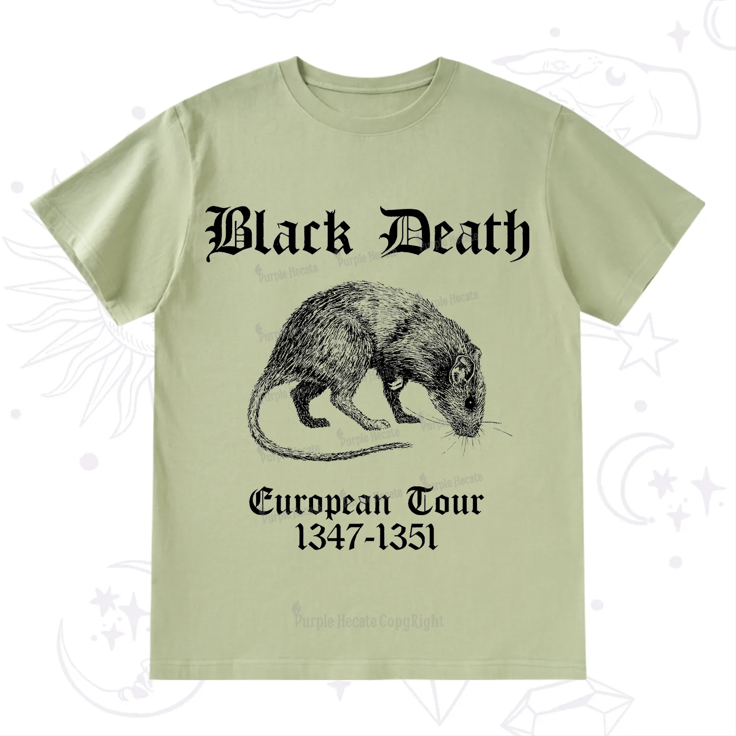 Purplehecate Black Death European Tour T-Shirt