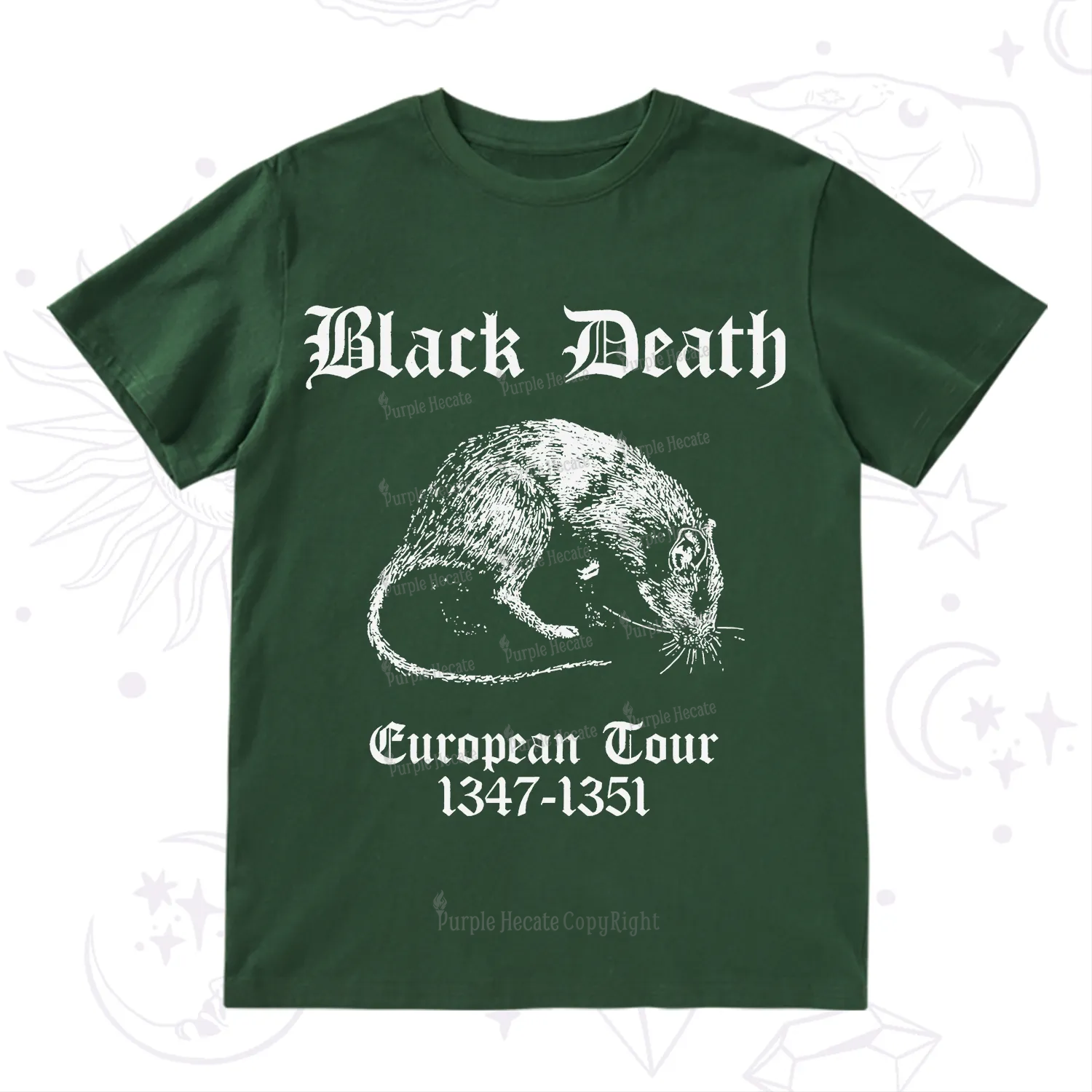 Purplehecate Black Death European Tour T-Shirt