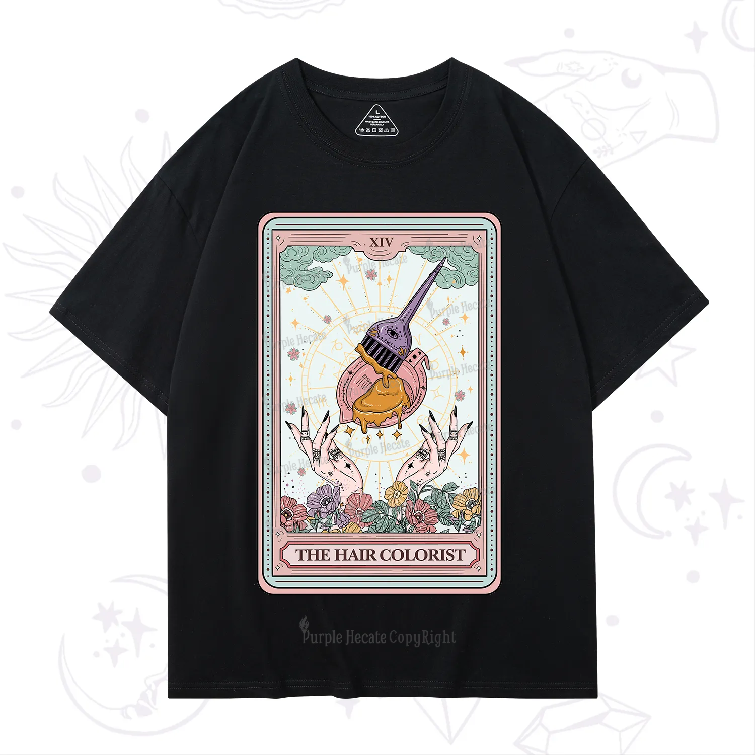 Purplehecate The Hail Colorist Tarot Card T-Shirt