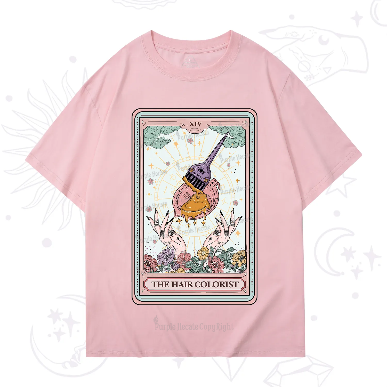 Purplehecate The Hail Colorist Tarot Card T-Shirt