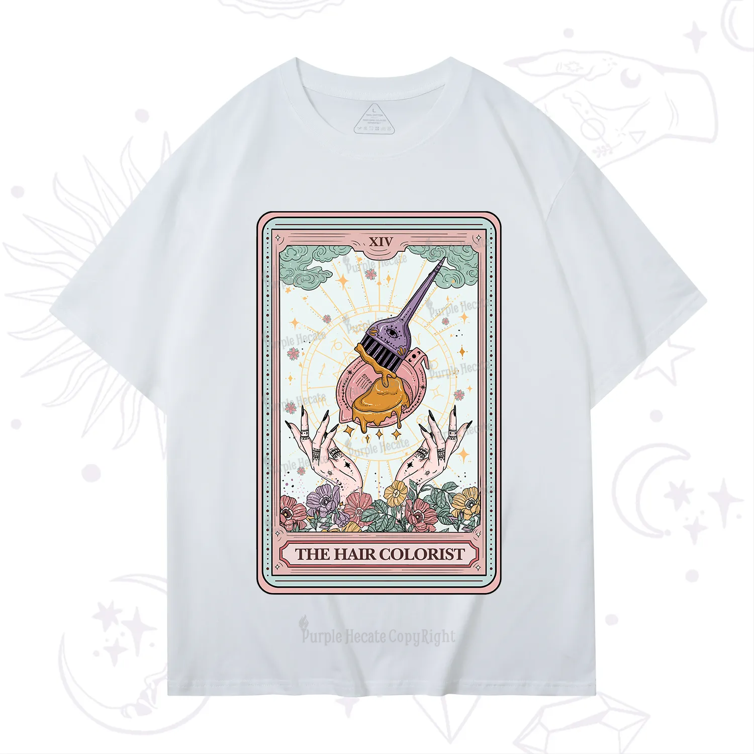 Purplehecate The Hail Colorist Tarot Card T-Shirt