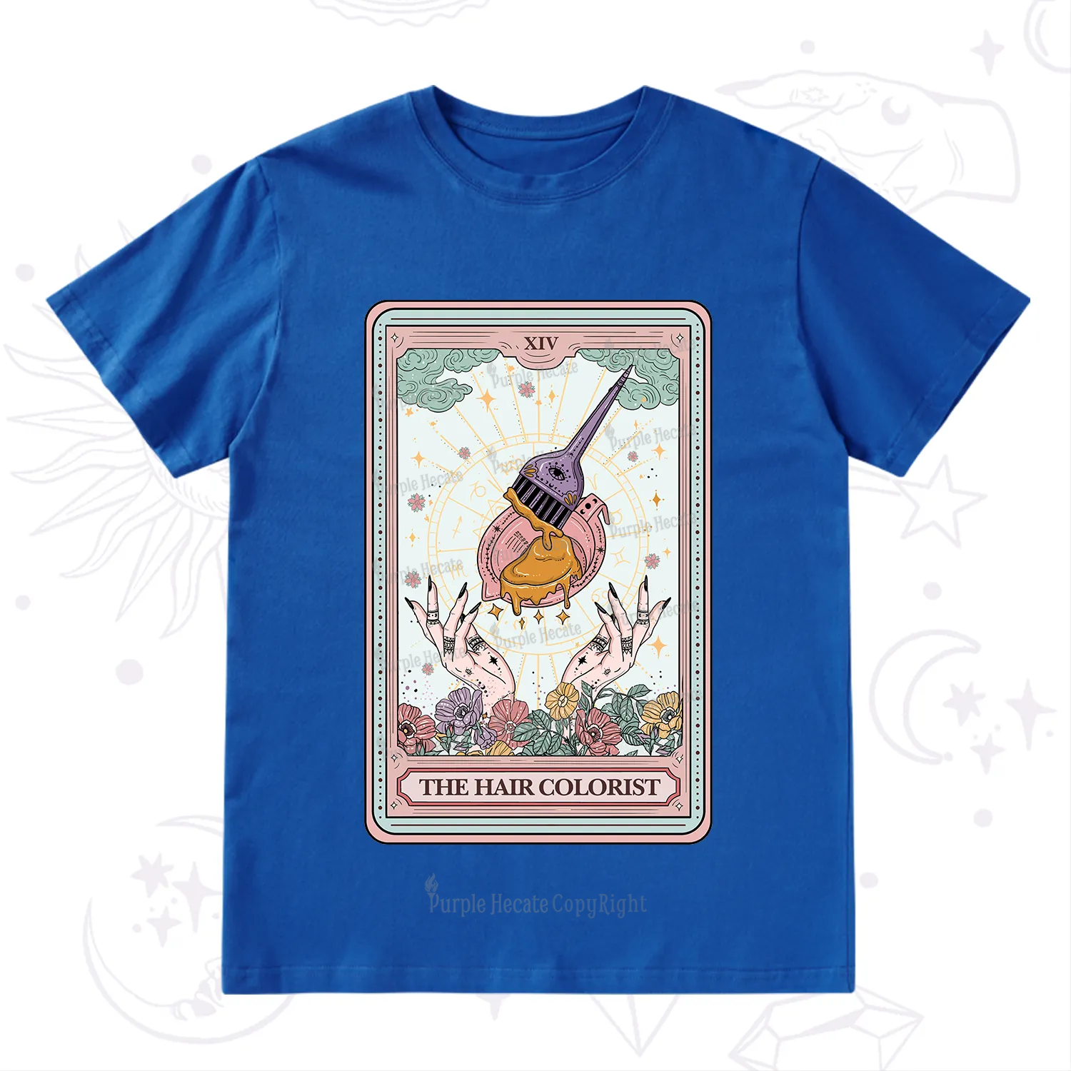 Purplehecate The Hail Colorist Tarot Card T-Shirt