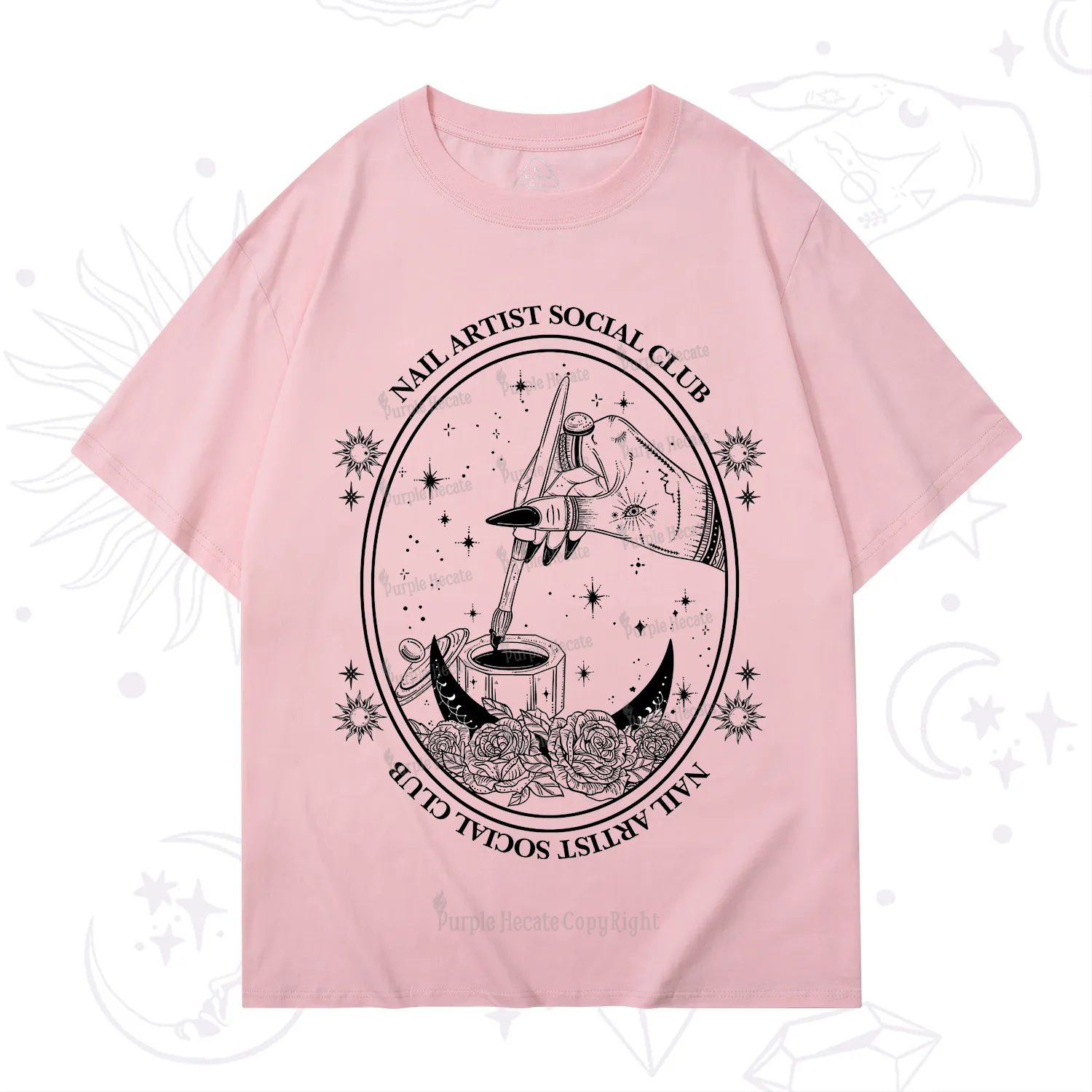 Purplehecate Nail Artist Social Club T-Shirt