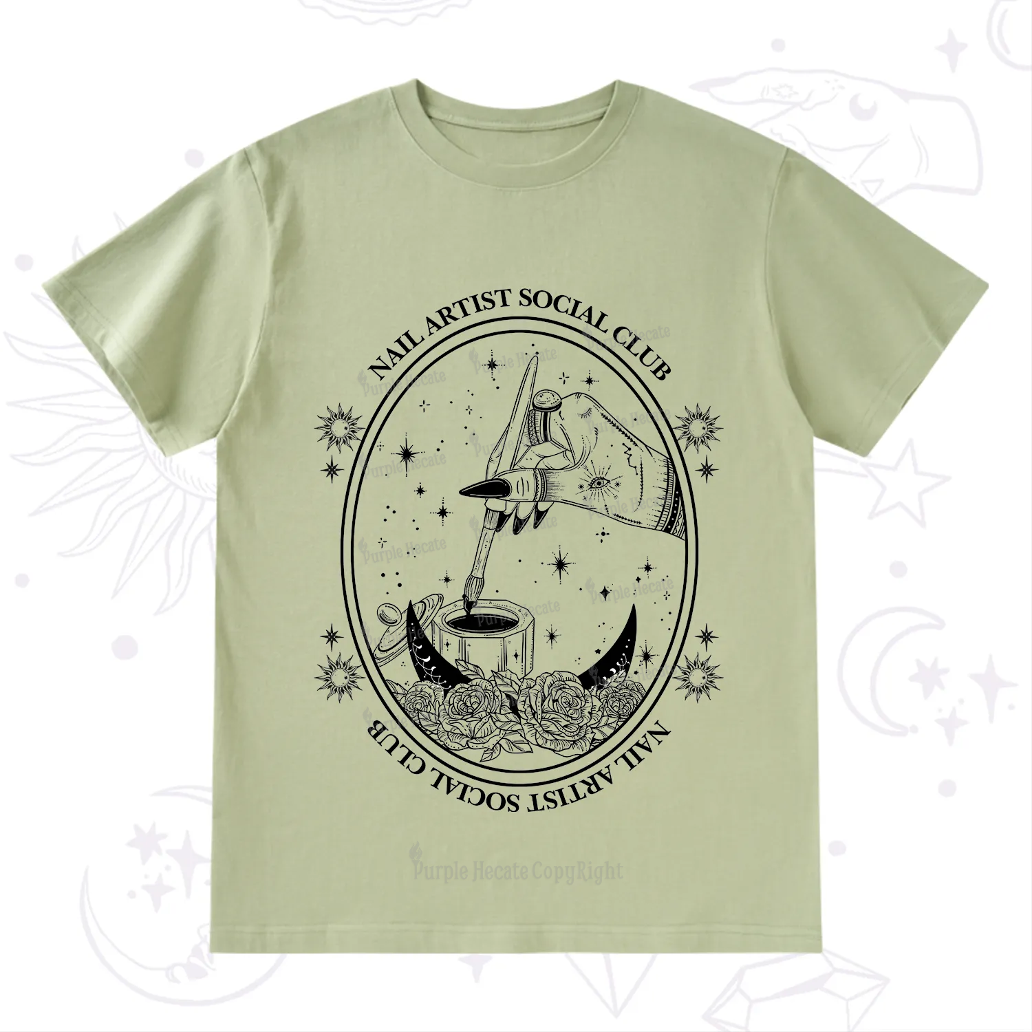 Purplehecate Nail Artist Social Club T-Shirt