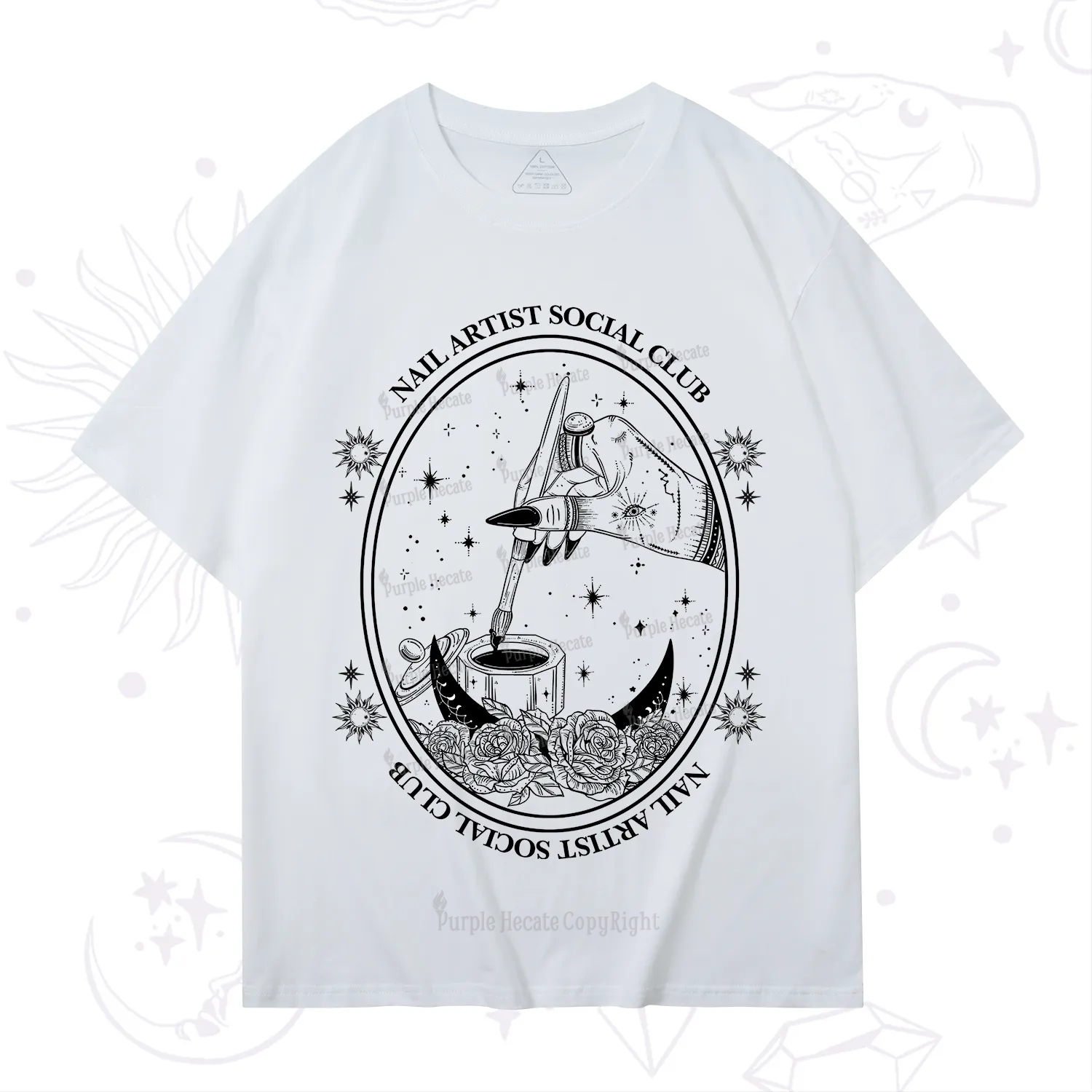 Purplehecate Nail Artist Social Club T-Shirt