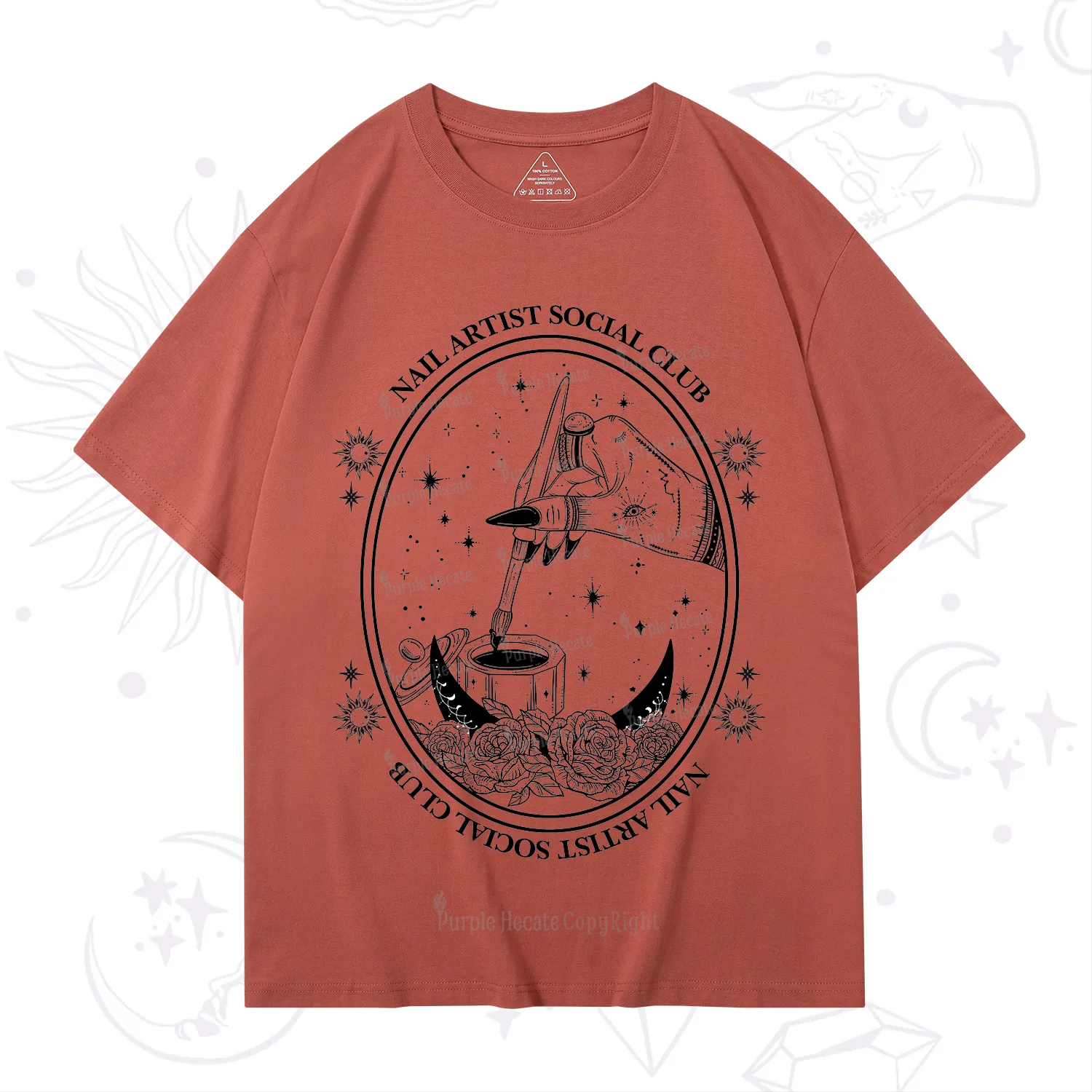 Purplehecate Nail Artist Social Club T-Shirt