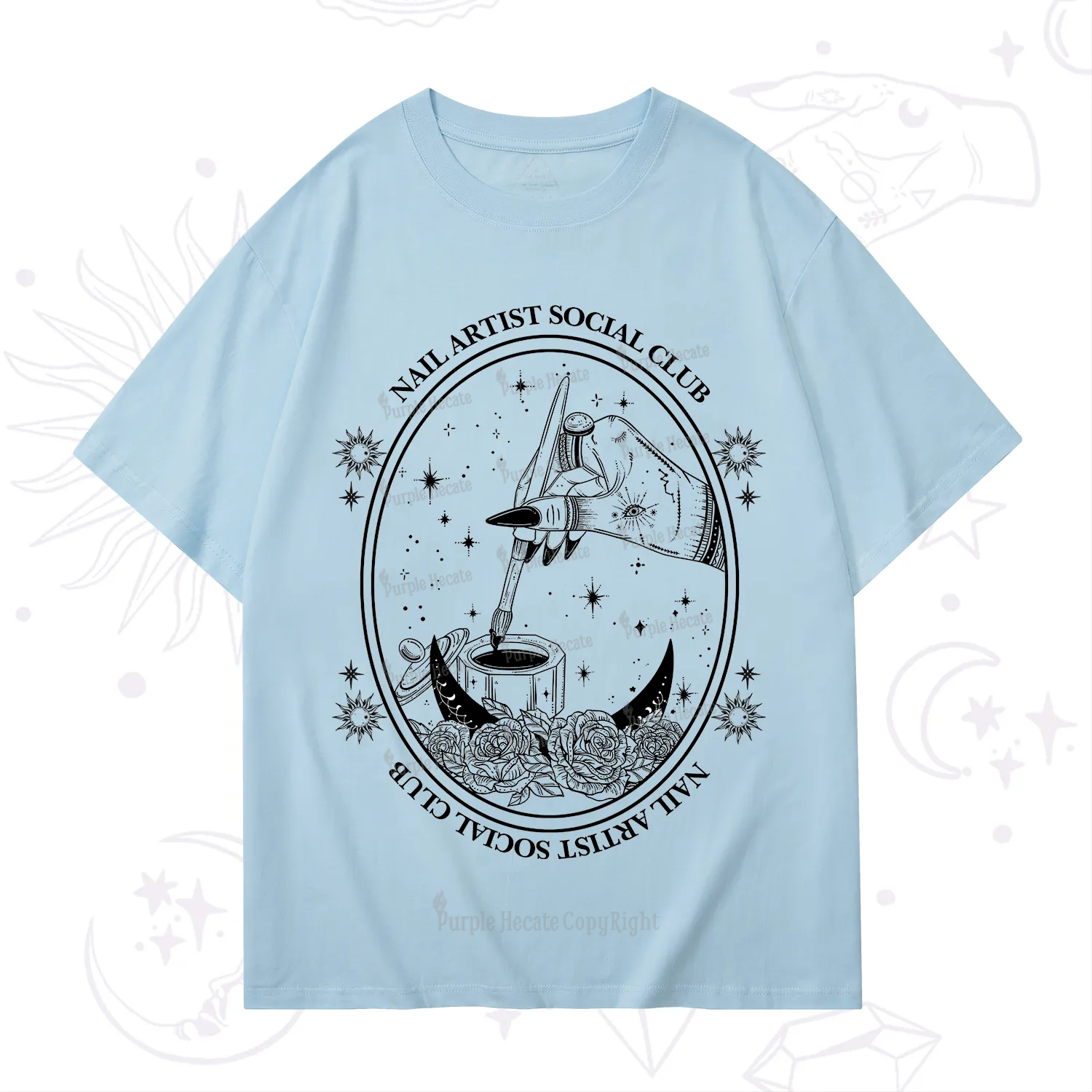 Purplehecate Nail Artist Social Club T-Shirt