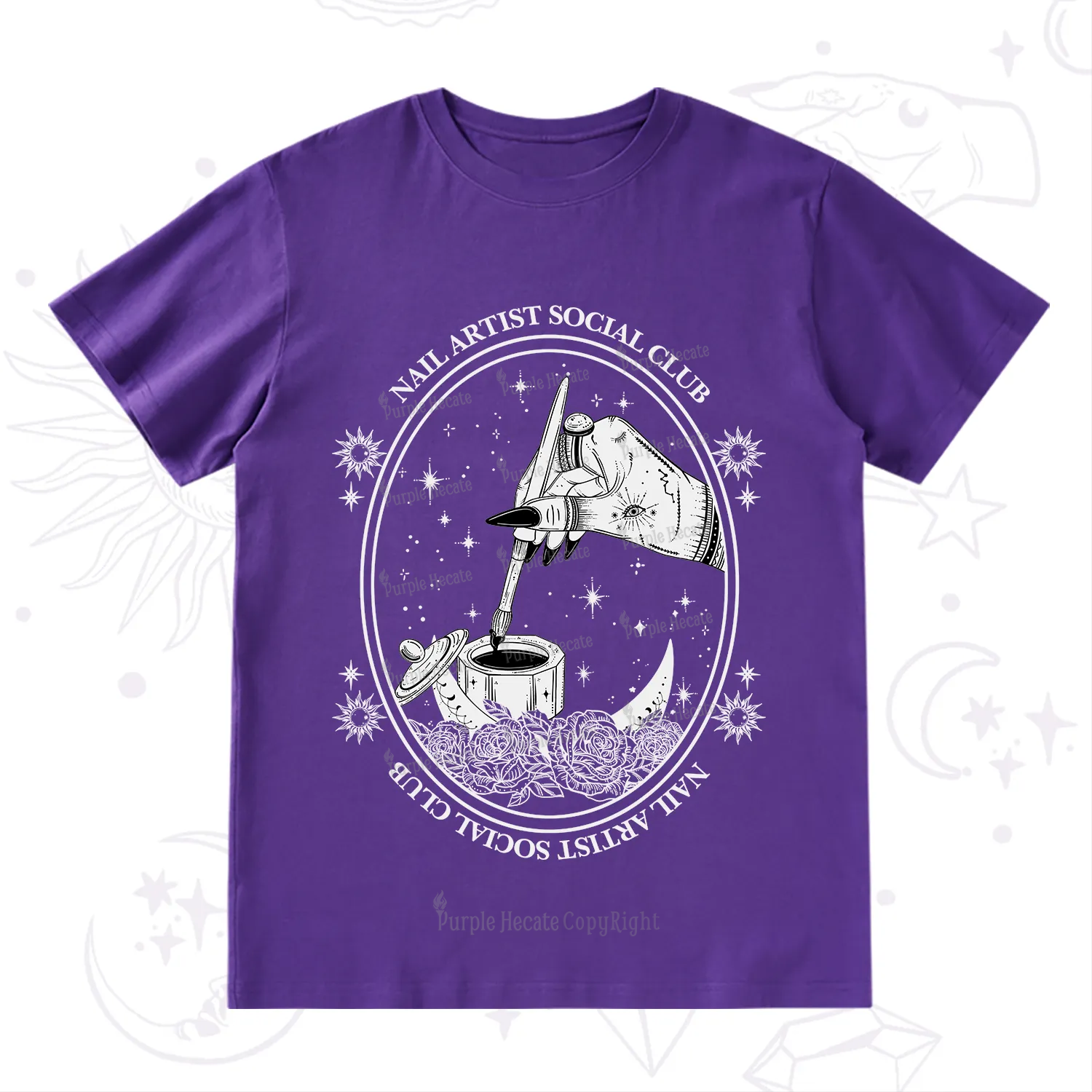 Purplehecate Nail Artist Social Club T-Shirt