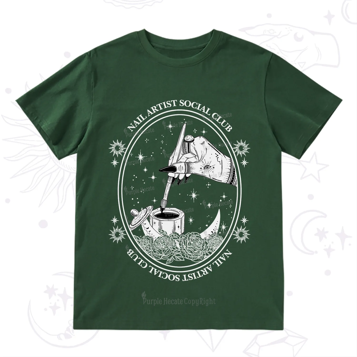 Purplehecate Nail Artist Social Club T-Shirt