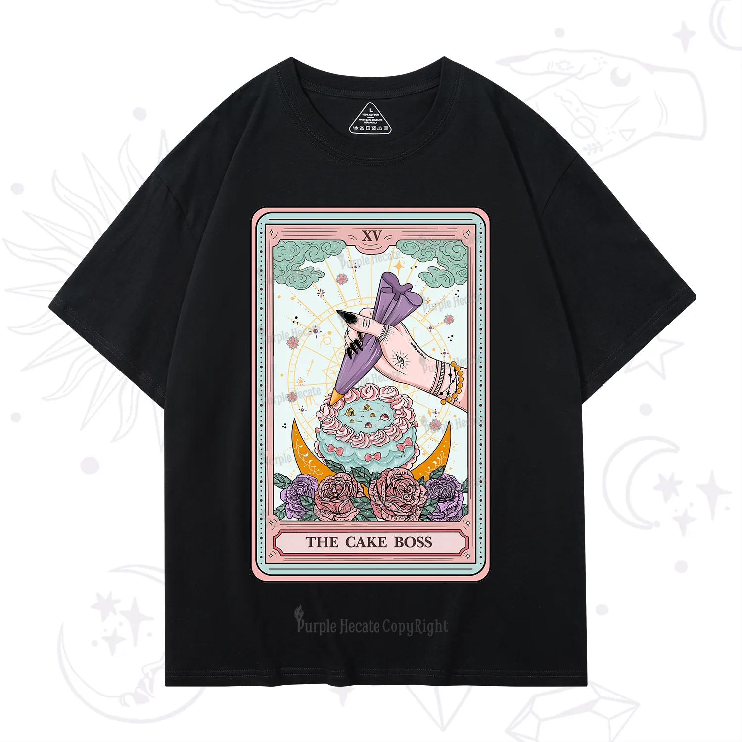 Purplehecate The Cake Boss Tarot Card T-Shirt