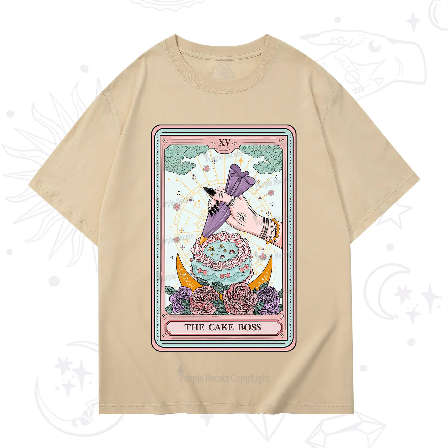 Purplehecate The Cake Boss Tarot Card T-Shirt