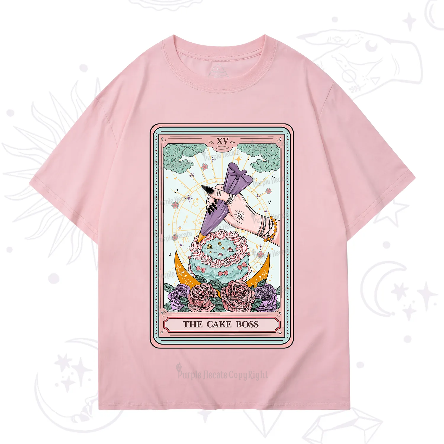 Purplehecate The Cake Boss Tarot Card T-Shirt