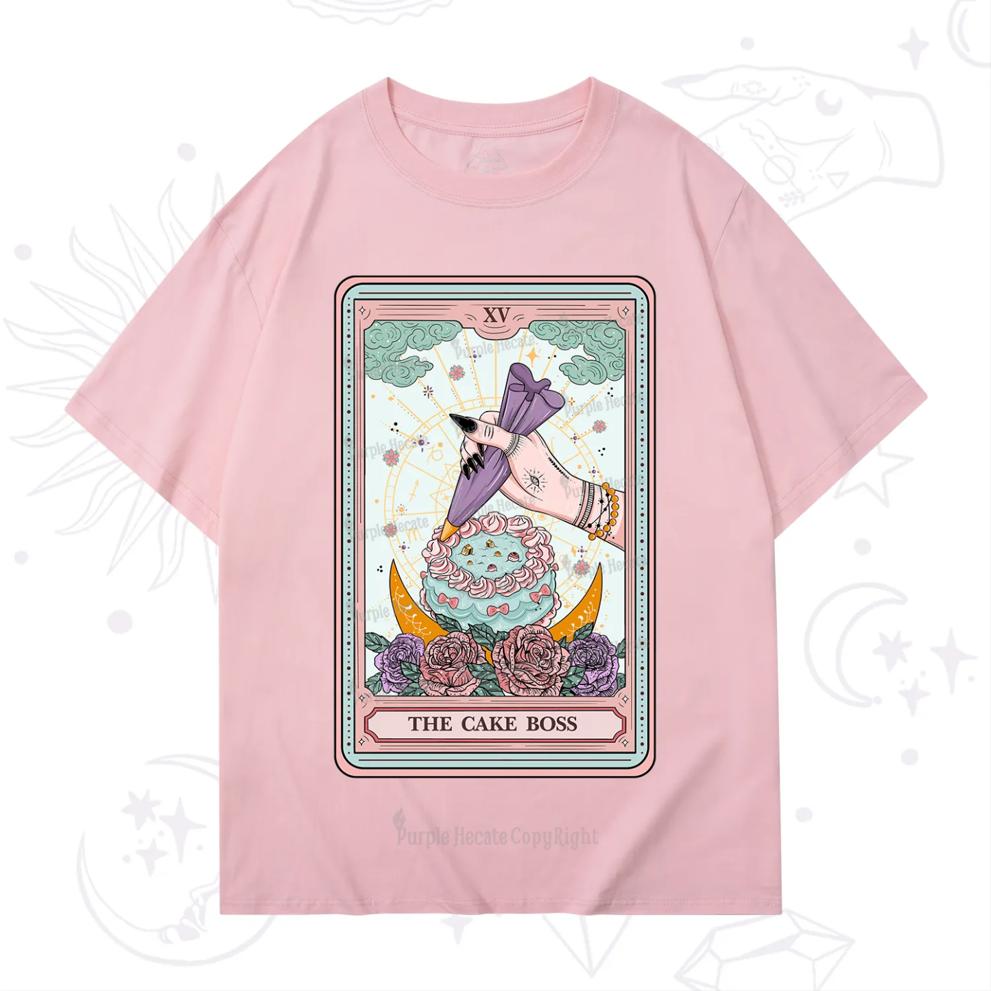 Purplehecate The Cake Boss Tarot Card T-Shirt