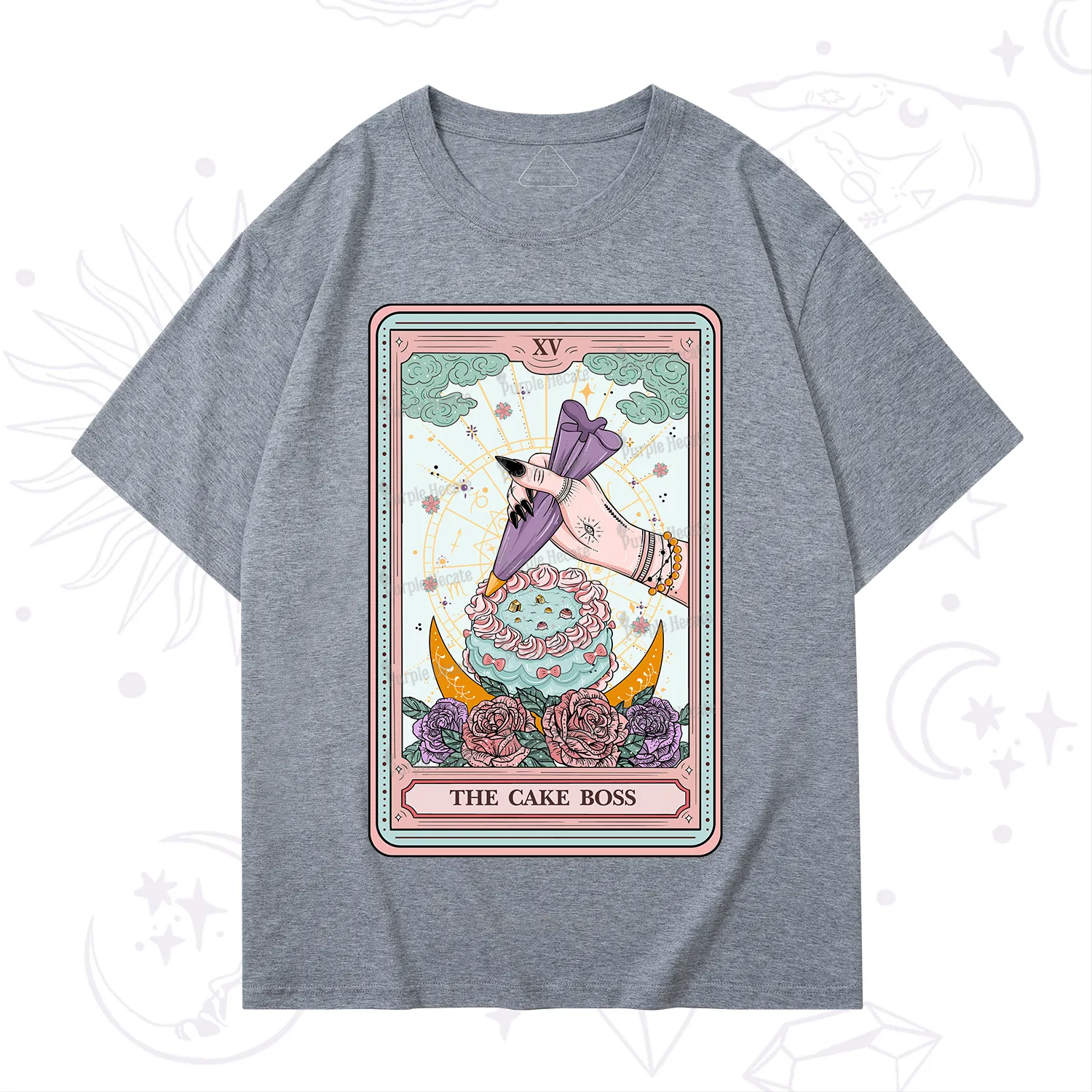 Purplehecate The Cake Boss Tarot Card T-Shirt