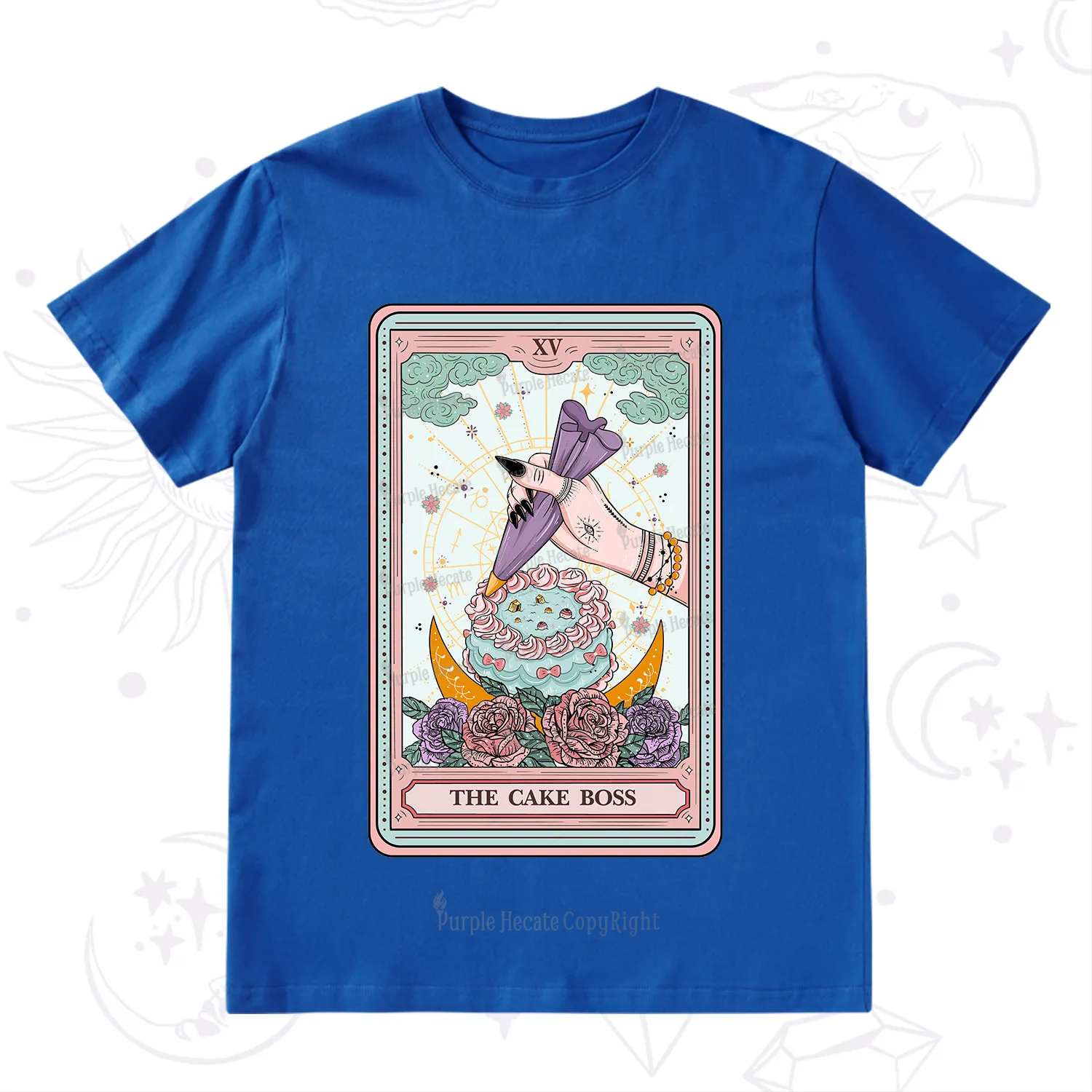 Purplehecate The Cake Boss Tarot Card T-Shirt