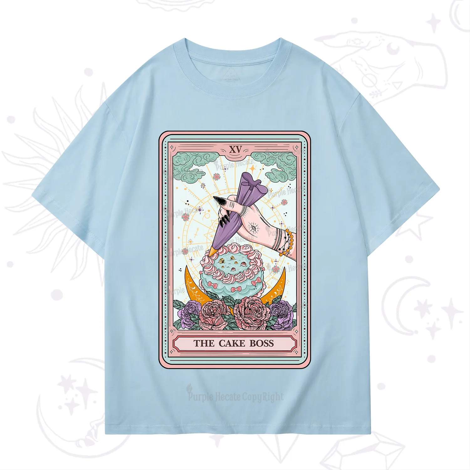 Purplehecate The Cake Boss Tarot Card T-Shirt