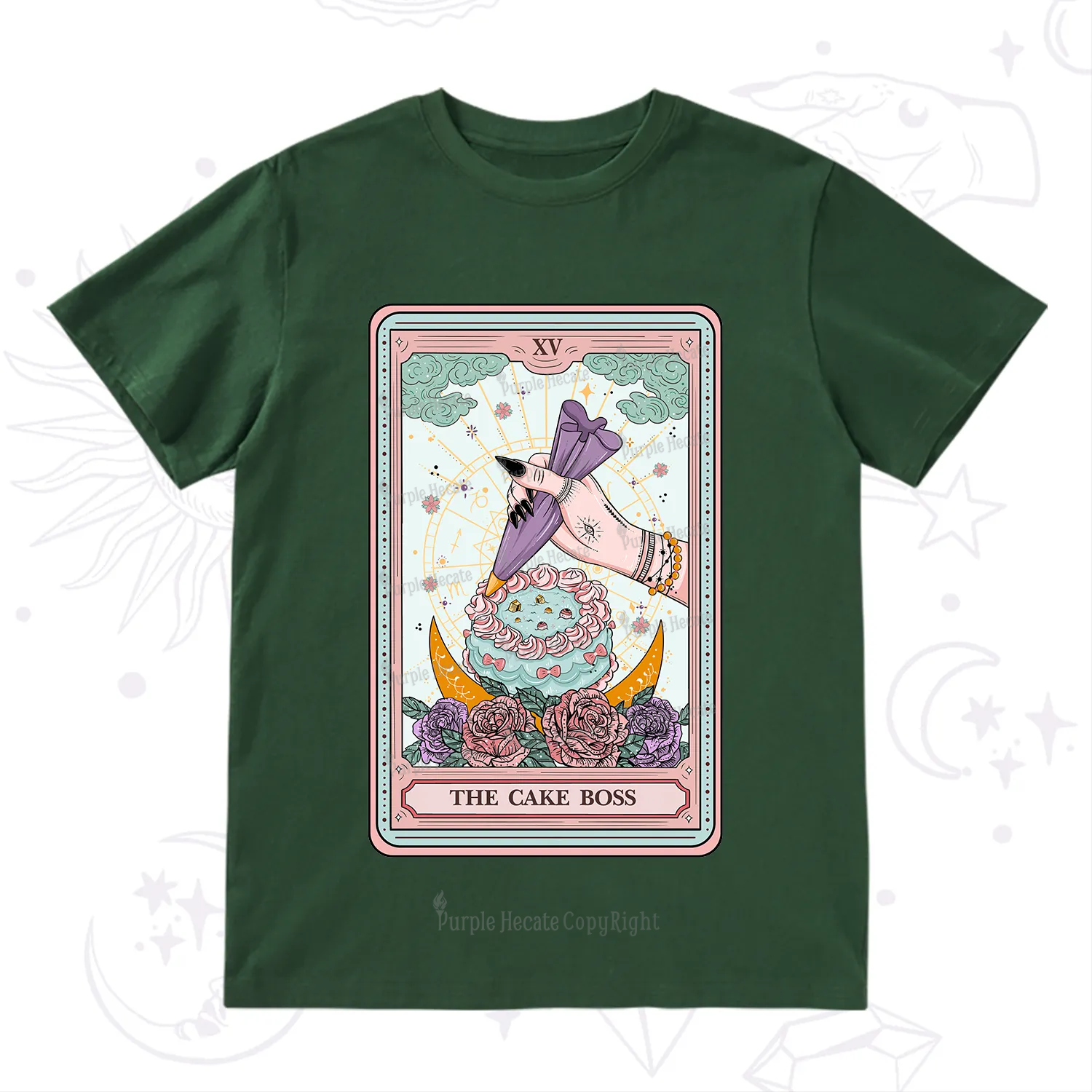 Purplehecate The Cake Boss Tarot Card T-Shirt
