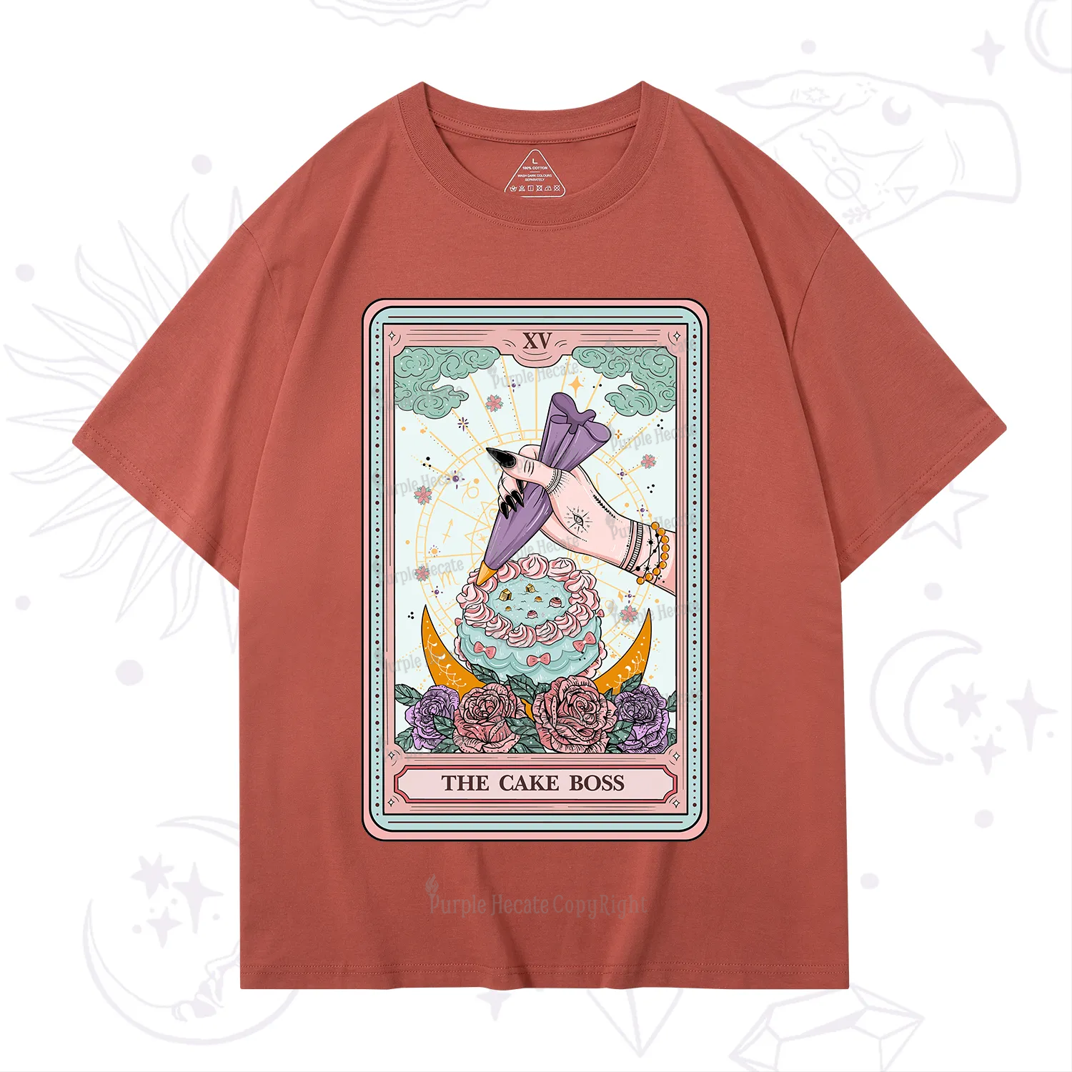 Purplehecate The Cake Boss Tarot Card T-Shirt