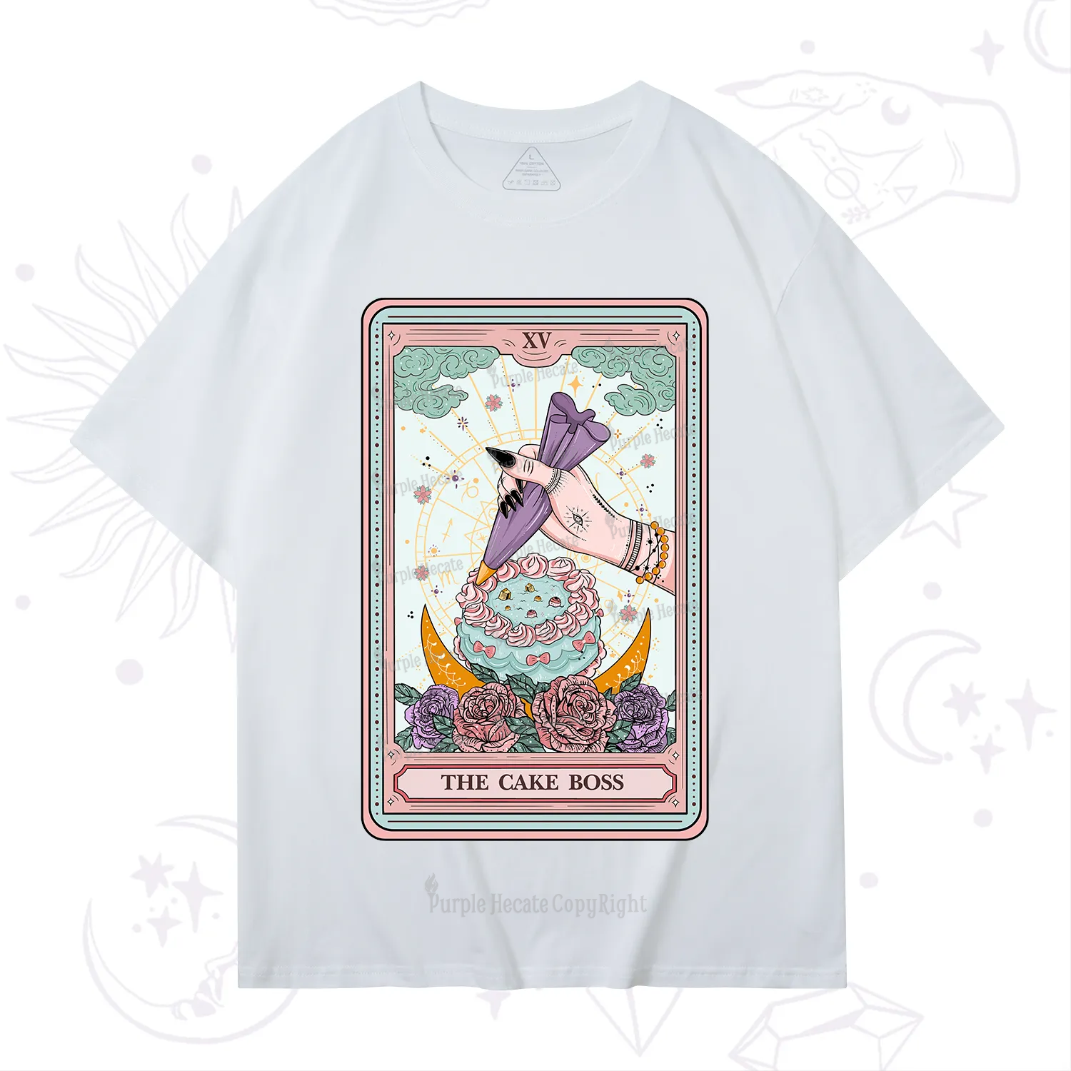 Purplehecate The Cake Boss Tarot Card T-Shirt