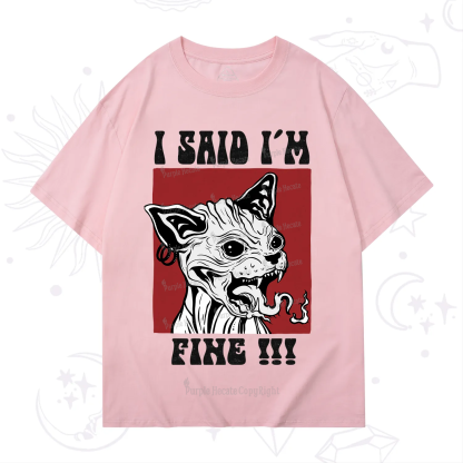 Purplehecate Angry Cat T-Shirt