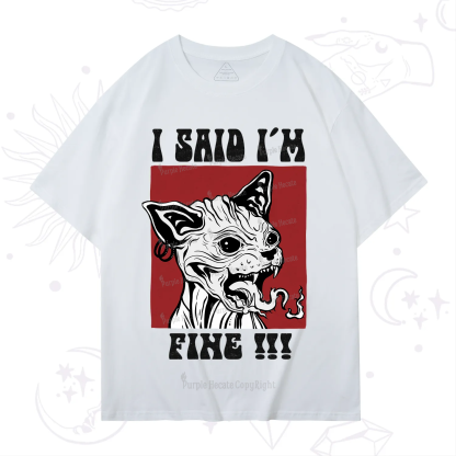 Purplehecate Angry Cat T-Shirt