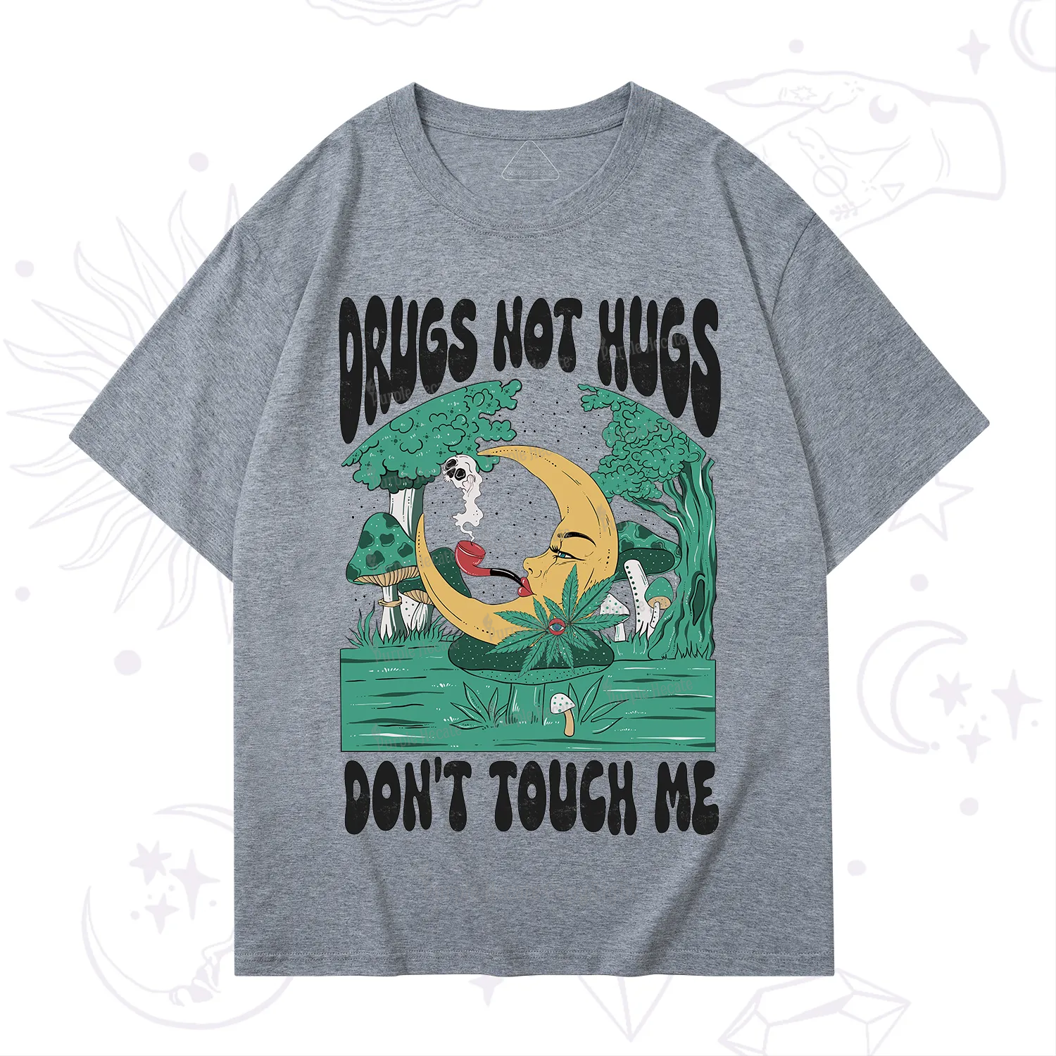 Purplehecate Drugs Not Hugs Don't Touch Me T-Shirt
