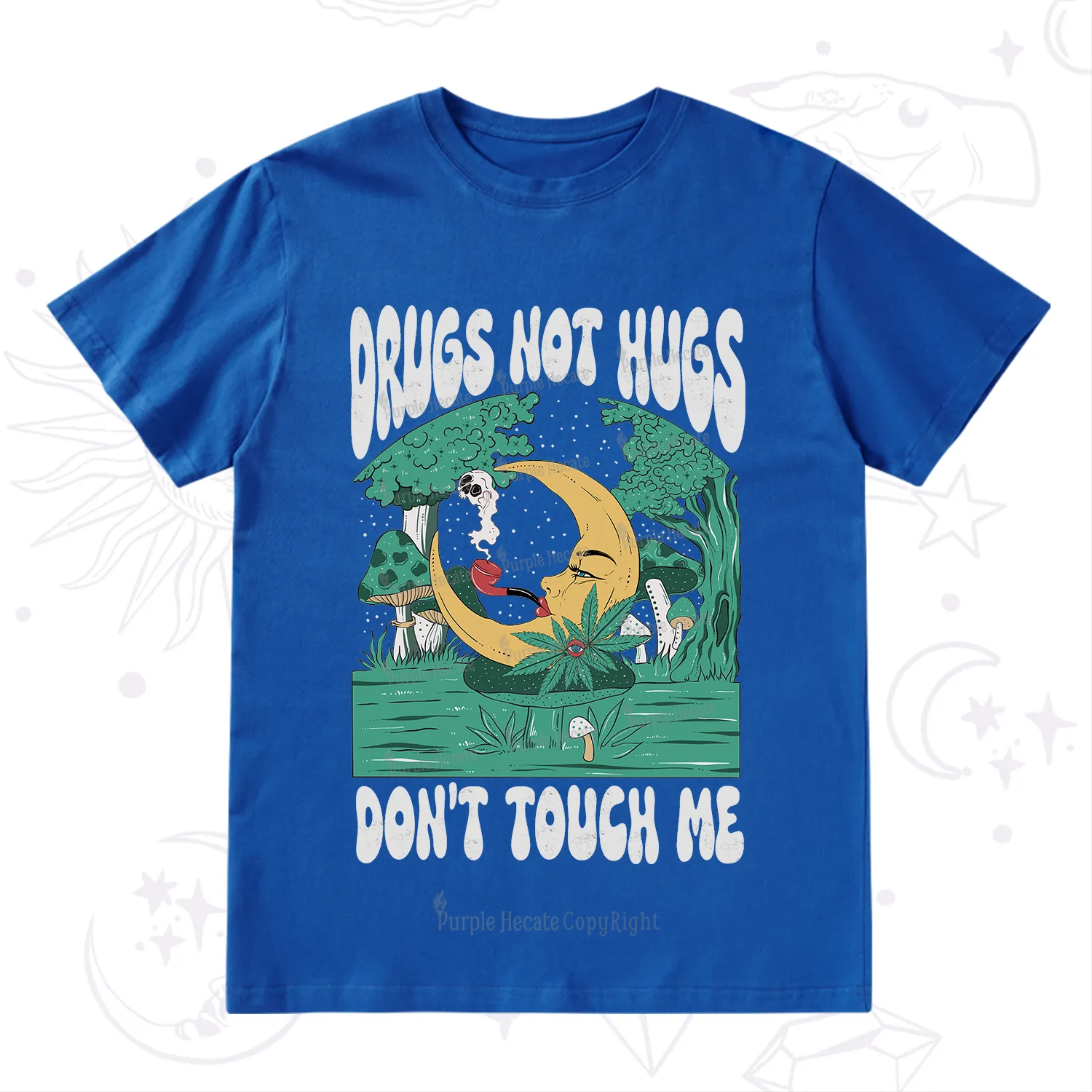 Purplehecate Drugs Not Hugs Don't Touch Me T-Shirt