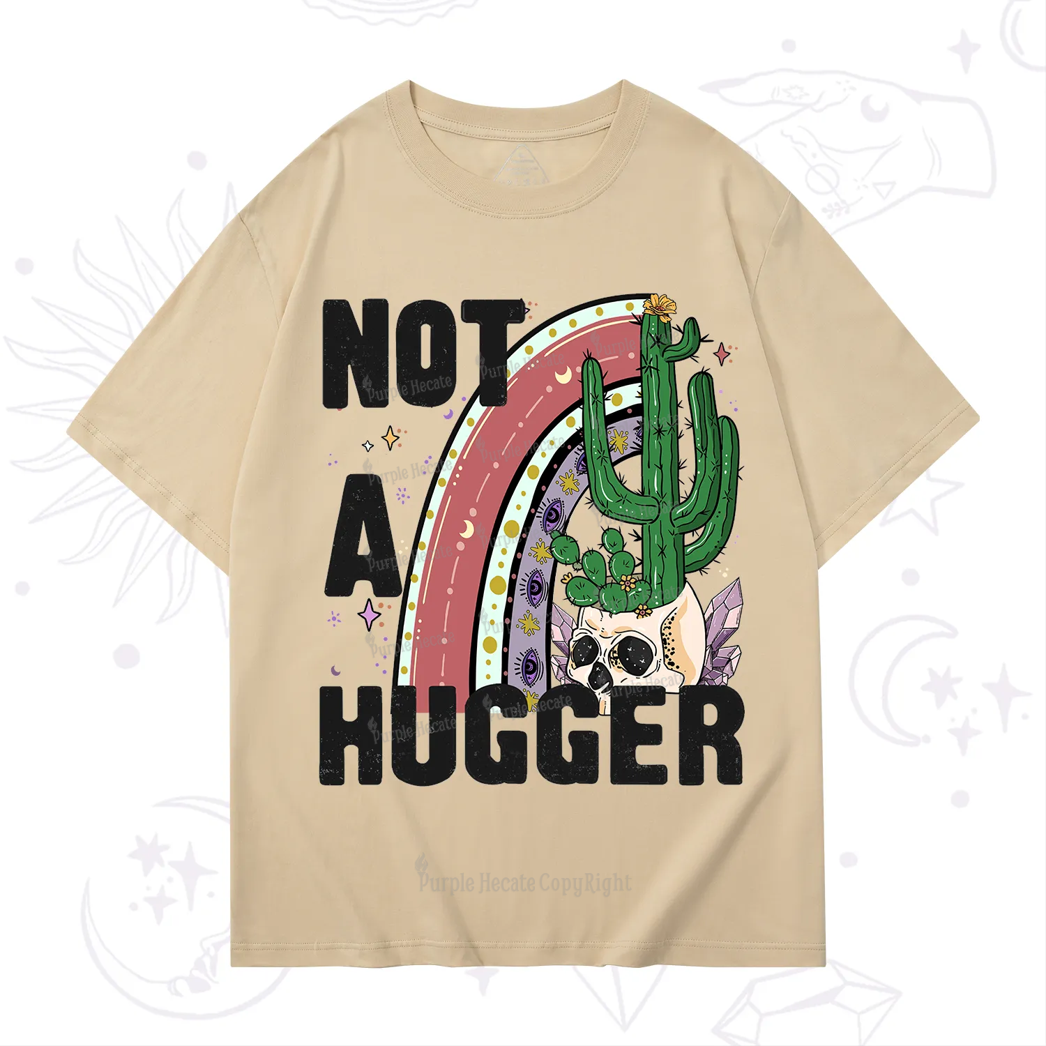 Purplehecate Not A Hugger T-Shirt