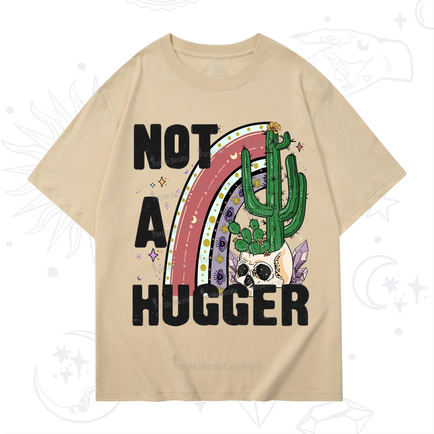 Purplehecate Not A Hugger T-Shirt