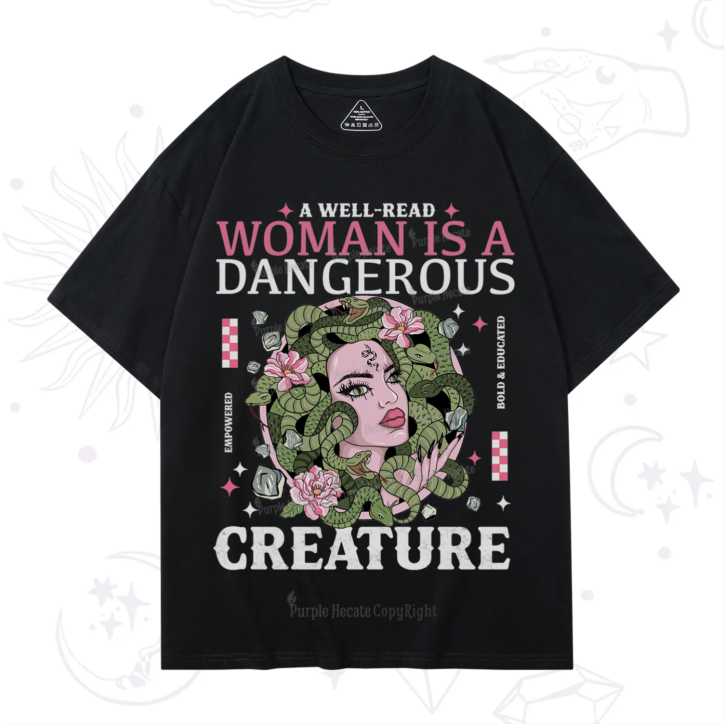 Purplehecate A Well Read Woman Is A Dangerous T-Shirt