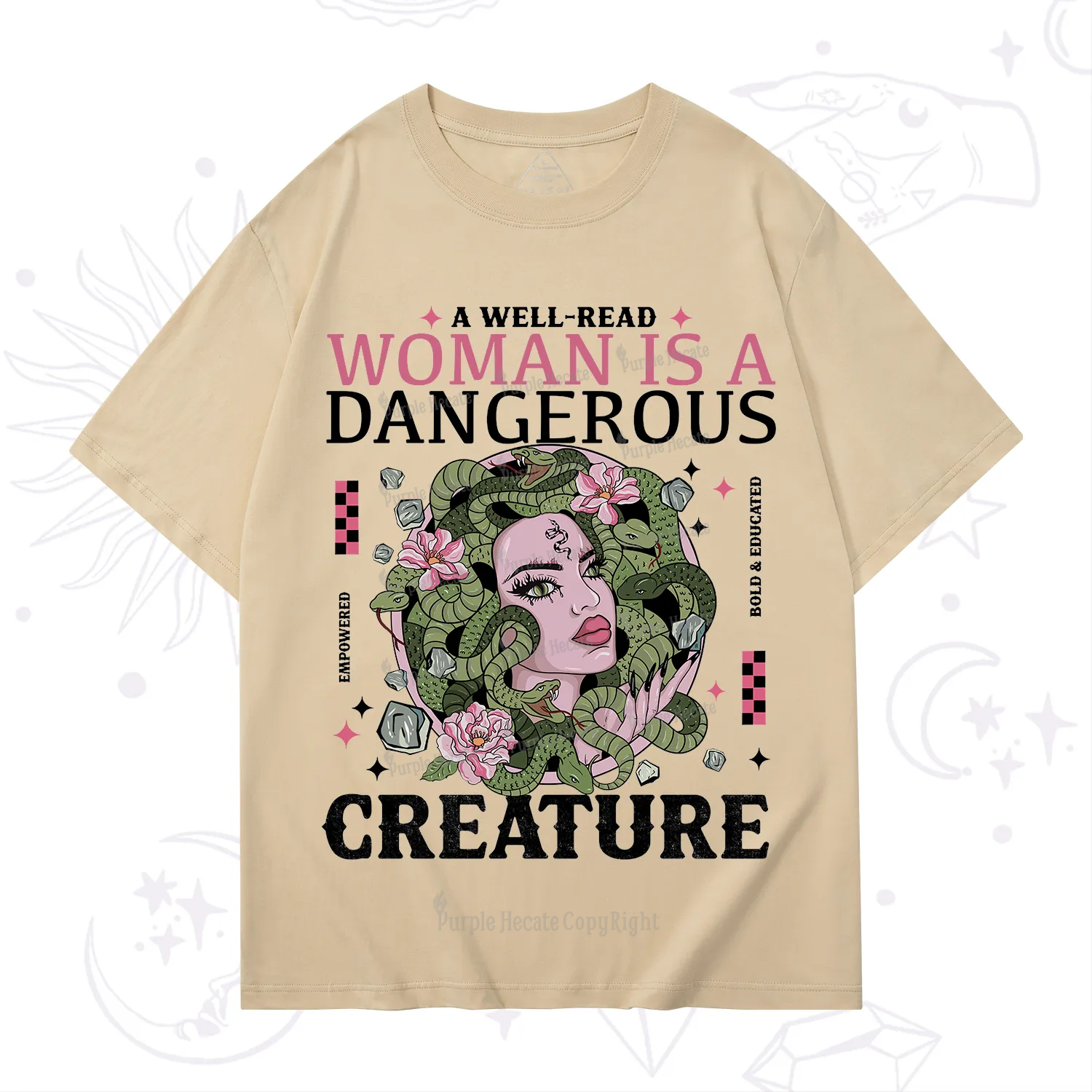 Purplehecate A Well Read Woman Is A Dangerous T-Shirt