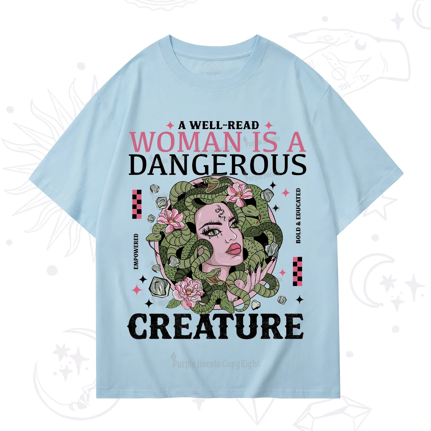 Purplehecate A Well Read Woman Is A Dangerous T-Shirt