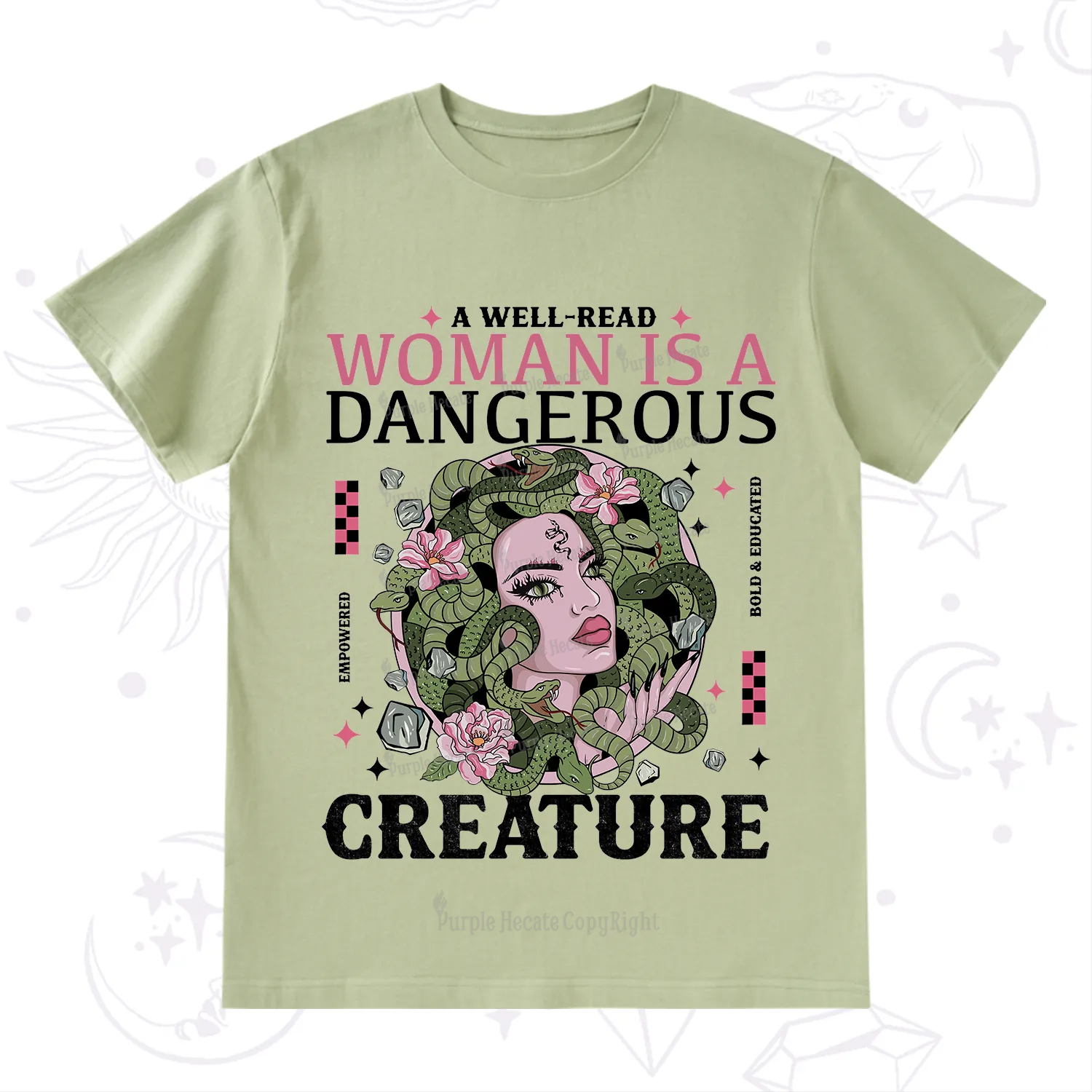 Purplehecate A Well Read Woman Is A Dangerous T-Shirt