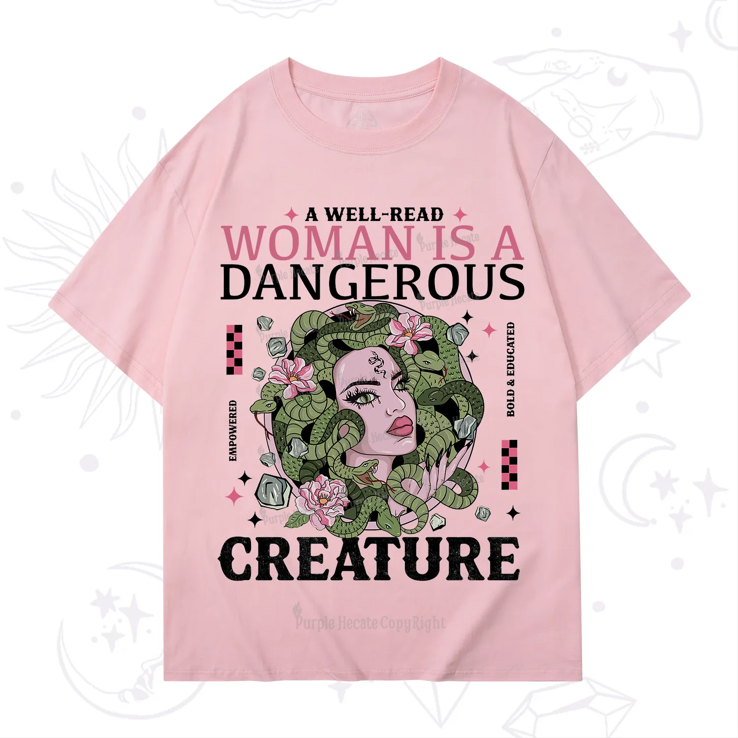 Purplehecate A Well Read Woman Is A Dangerous T-Shirt