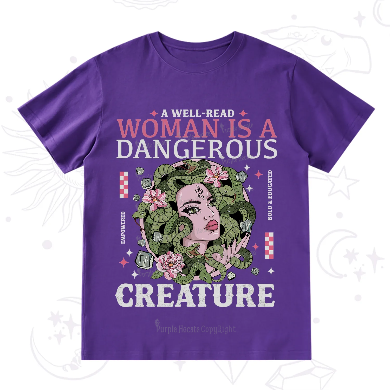 Purplehecate A Well Read Woman Is A Dangerous T-Shirt
