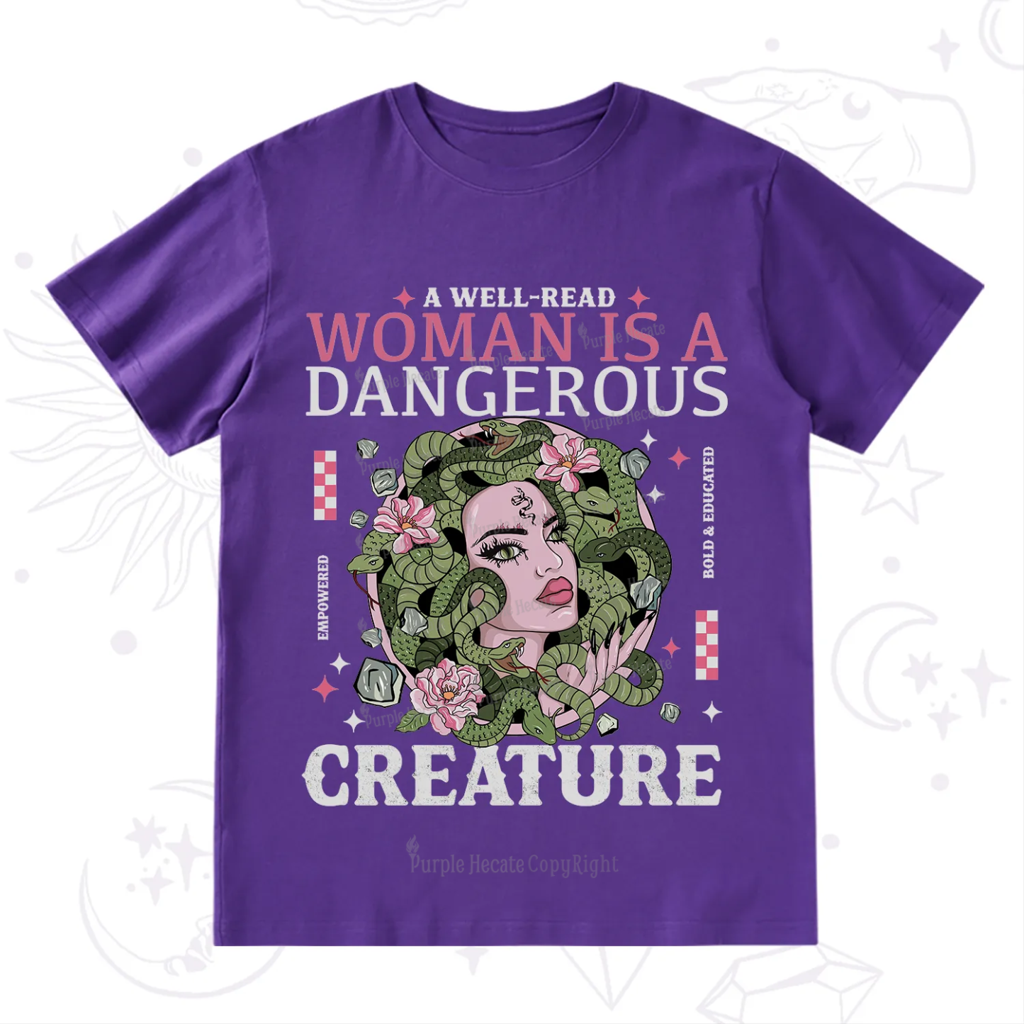 Purplehecate A Well Read Woman Is A Dangerous T-Shirt
