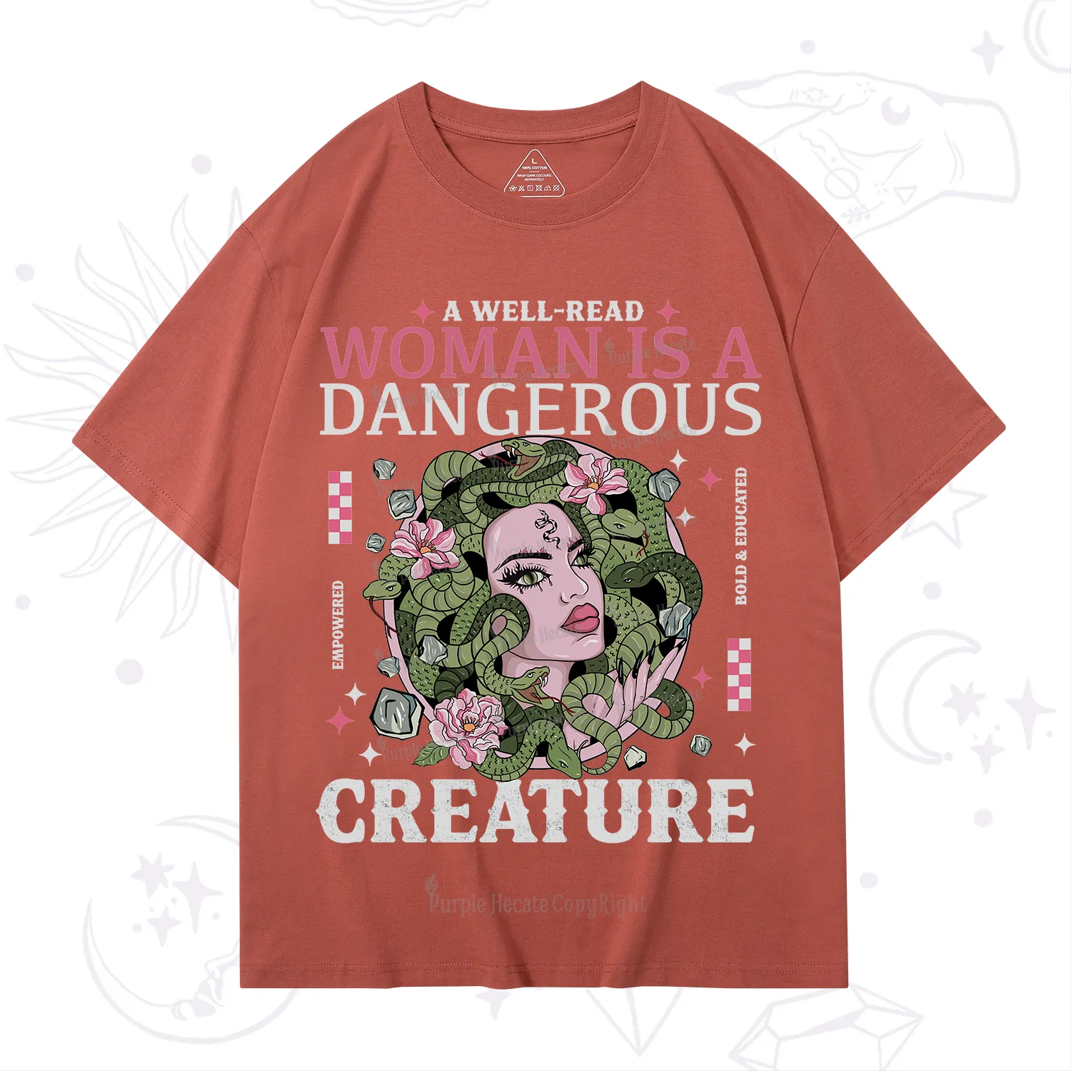 Purplehecate A Well Read Woman Is A Dangerous T-Shirt