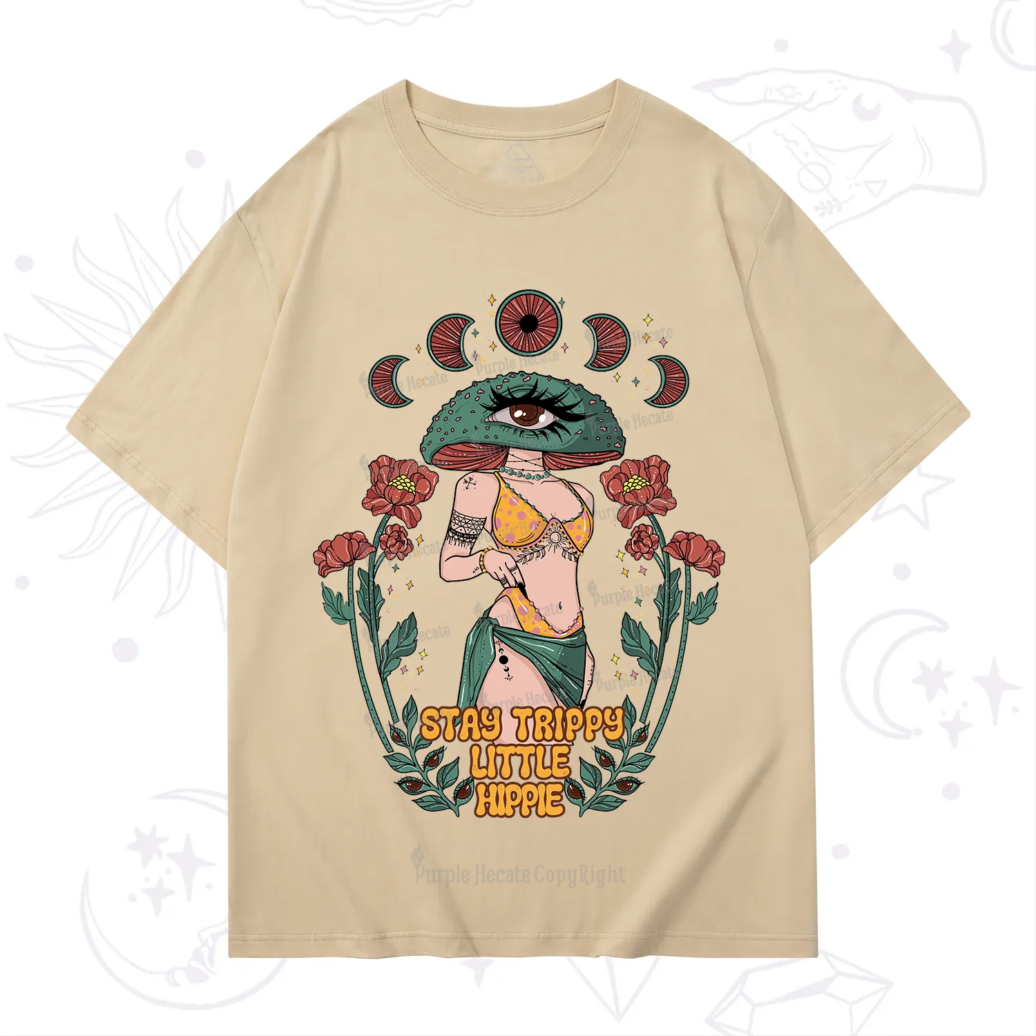 Purplehecate Stay Trippy Little Hippie T-Shirt