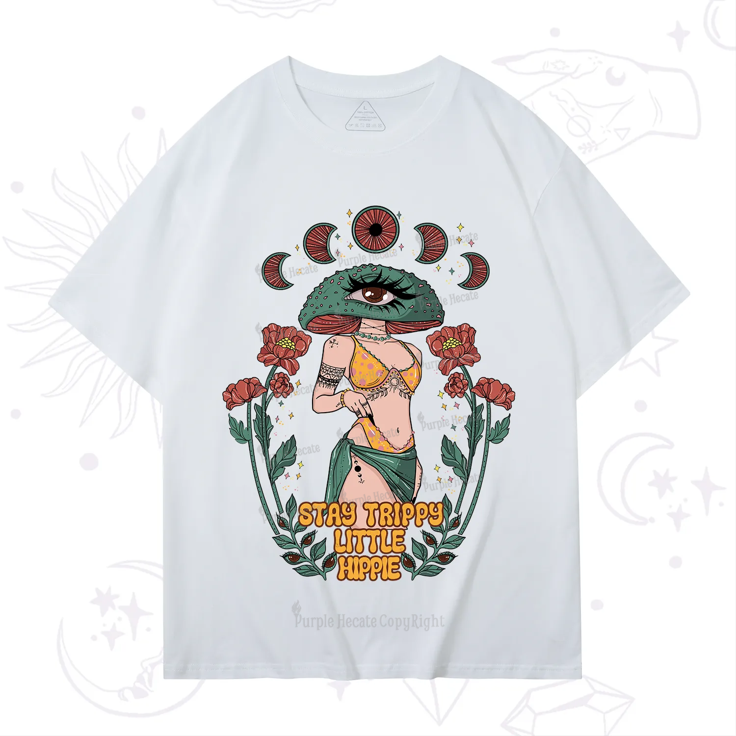 Purplehecate Stay Trippy Little Hippie T-Shirt