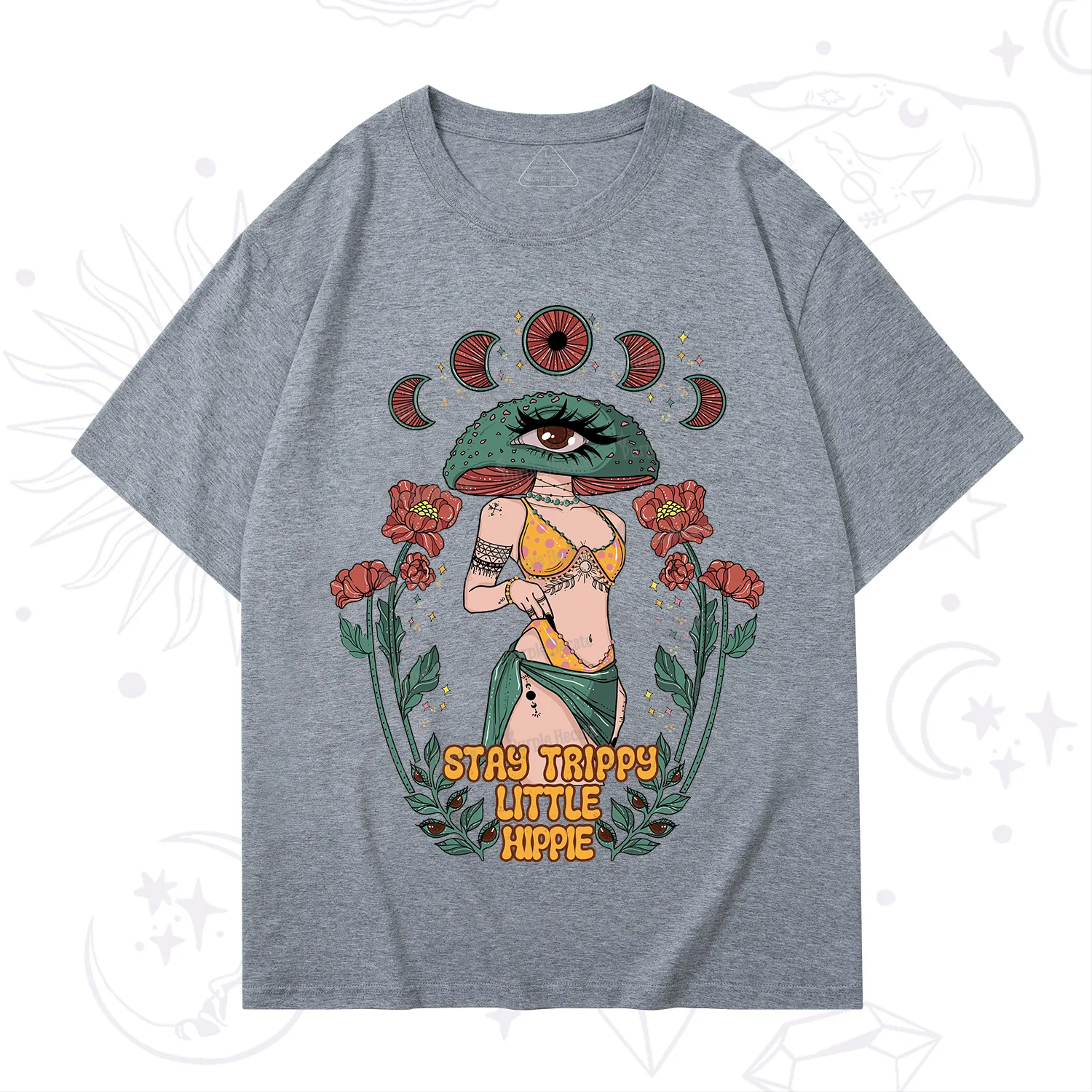 Purplehecate Stay Trippy Little Hippie T-Shirt