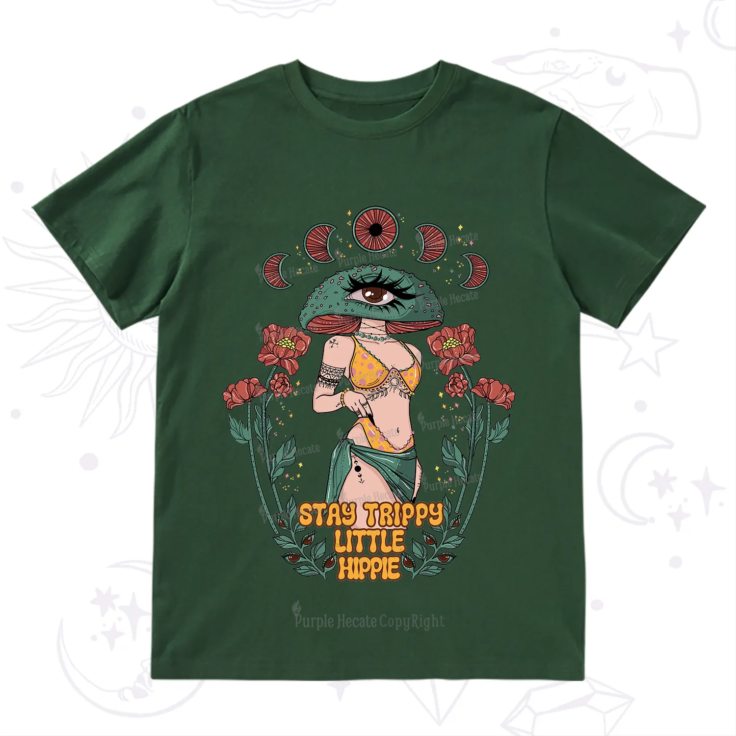 Purplehecate Stay Trippy Little Hippie T-Shirt
