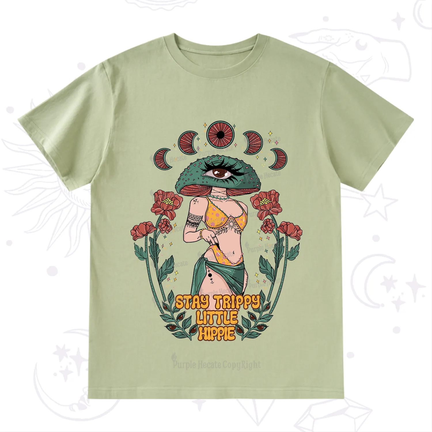 Purplehecate Stay Trippy Little Hippie T-Shirt