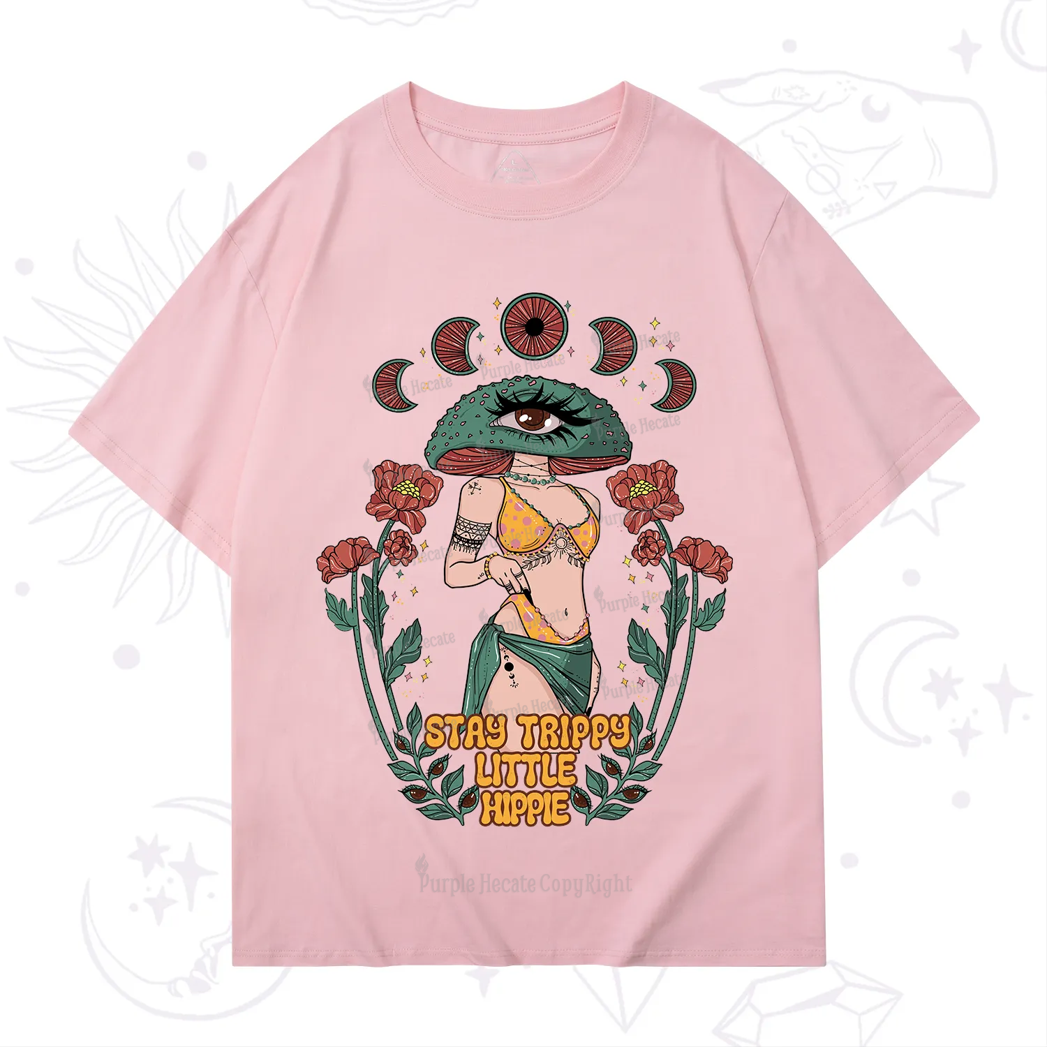 Purplehecate Stay Trippy Little Hippie T-Shirt