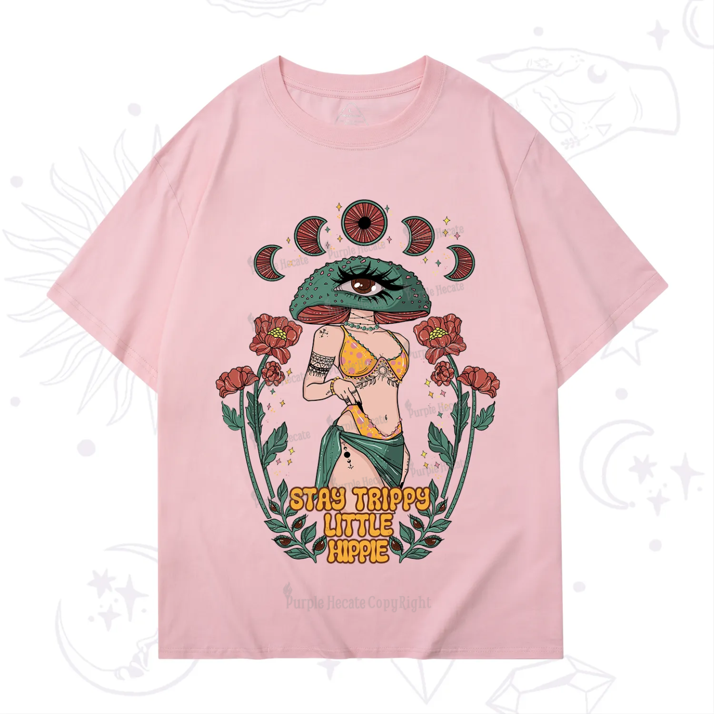 Purplehecate Stay Trippy Little Hippie T-Shirt