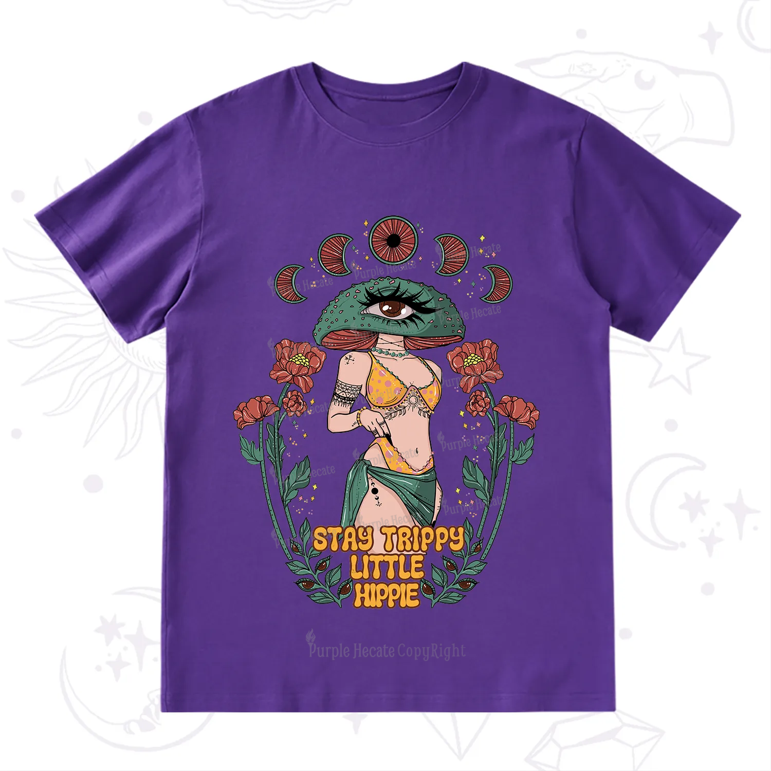 Purplehecate Stay Trippy Little Hippie T-Shirt