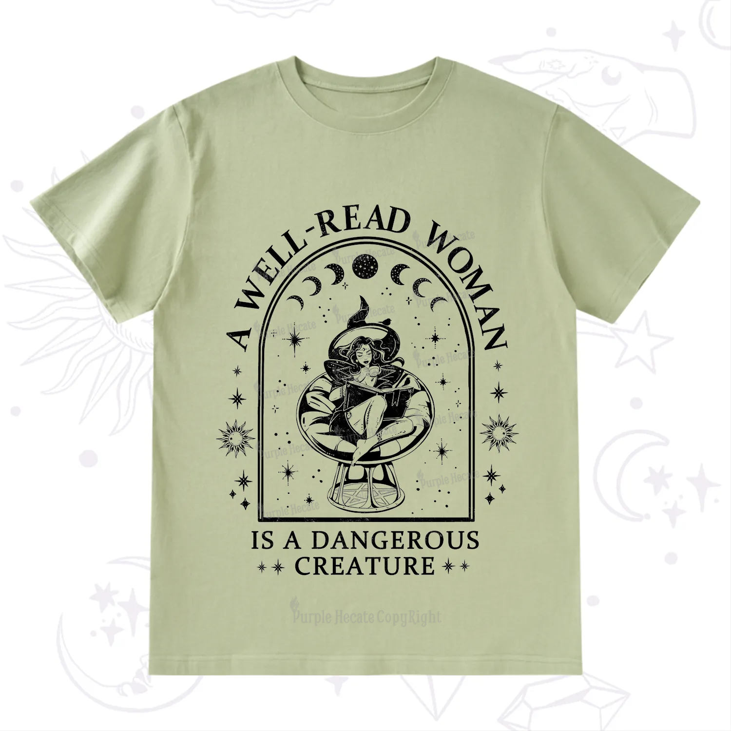 Purplehecate The Nurse Funny Tarot Card T-Shirt