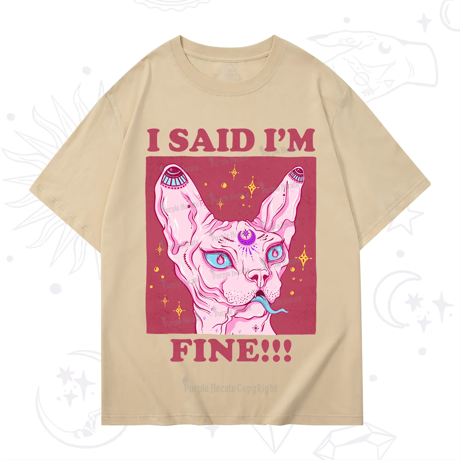 Purplehecate I Said I'm Fine T-Shirt